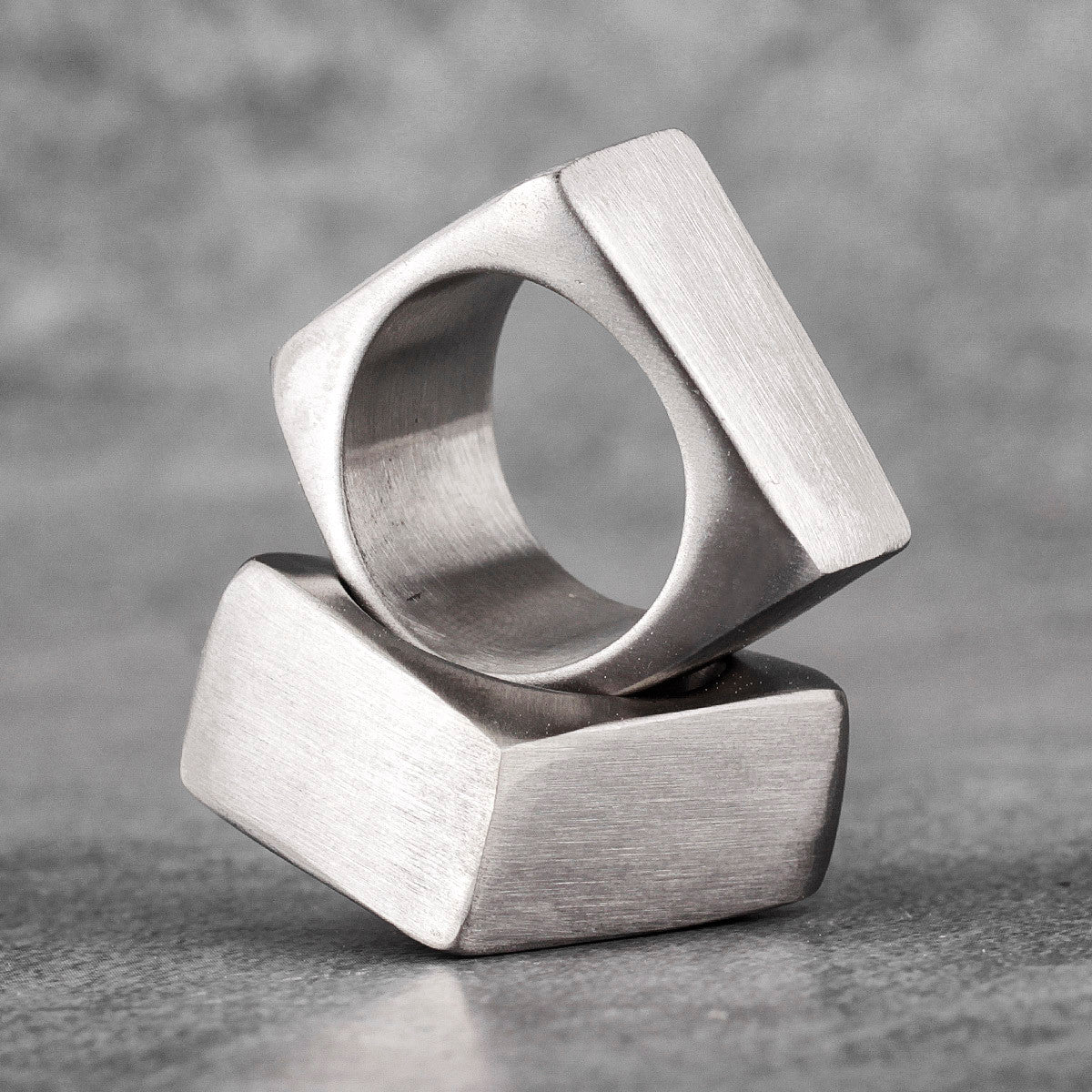 Spatial Distortion | Stainless Steel Space Designer Styling Street Wear Mens Ring