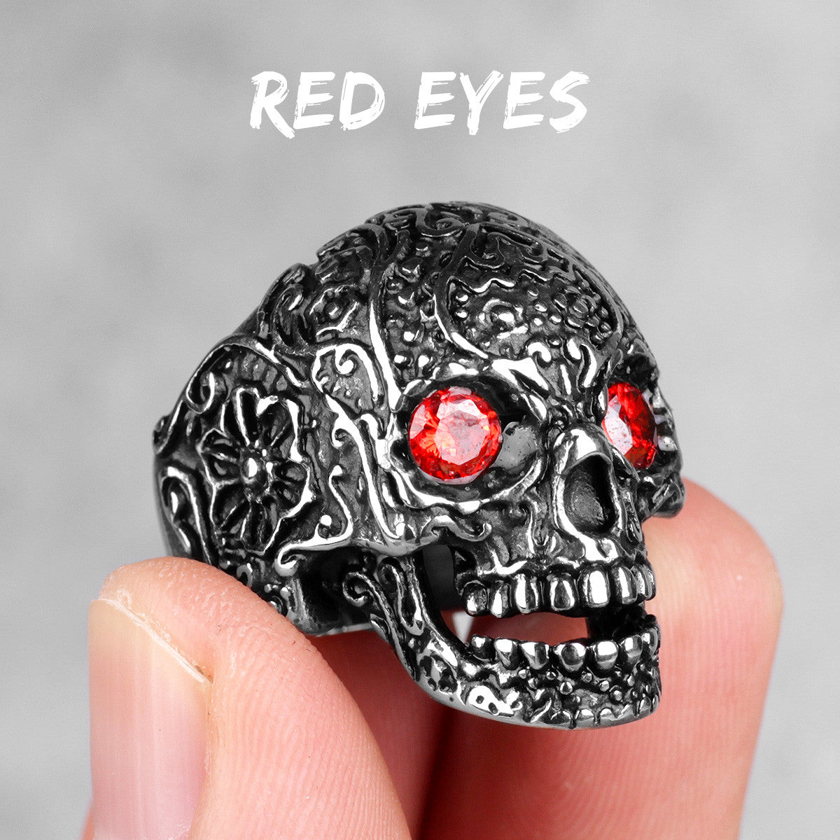Skull Head Collection | Stainless Steel Wicked Skulls 316L No Fade Bike Skull Rings