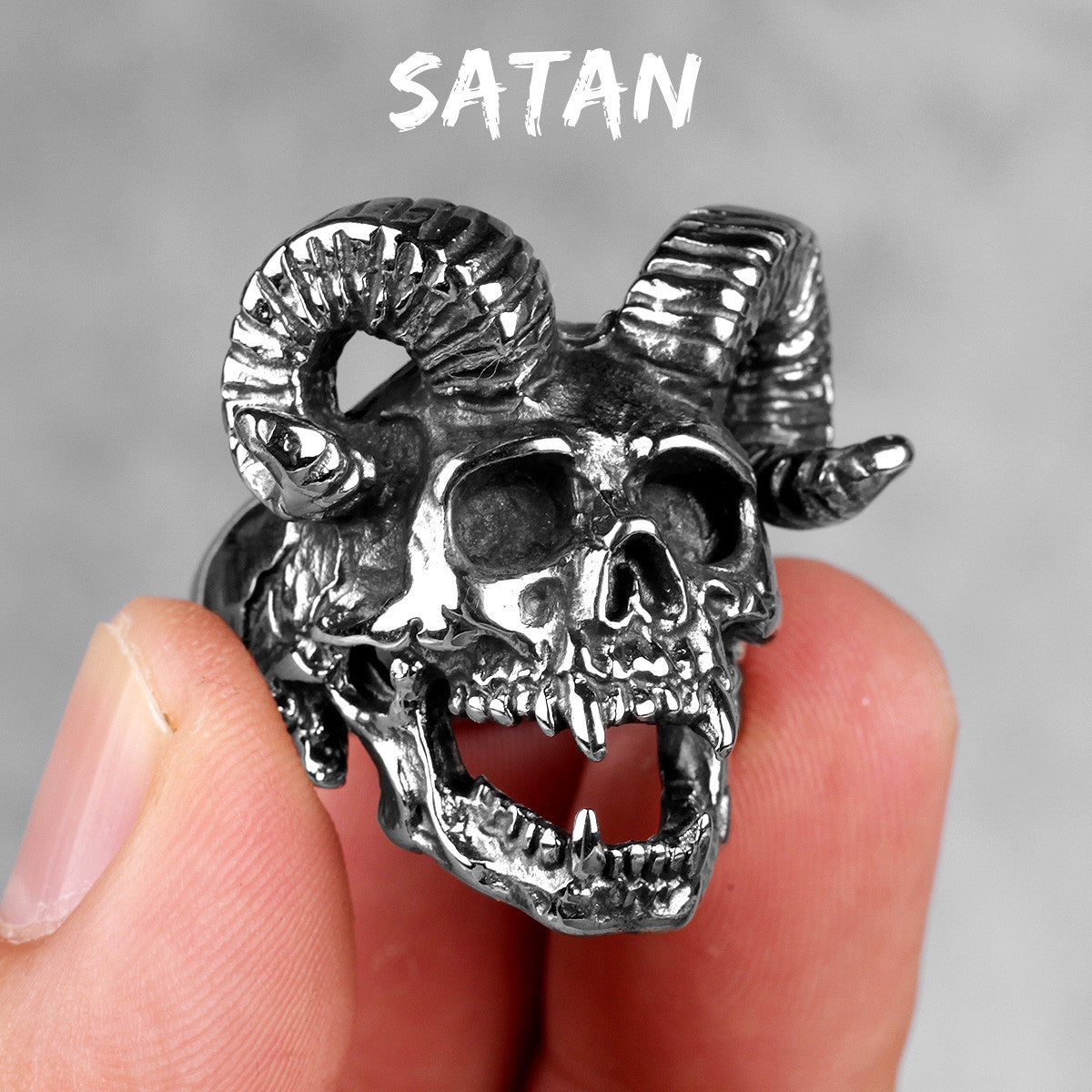 Skull Head Collection | Stainless Steel Wicked Skulls 316L No Fade Bike Skull Rings