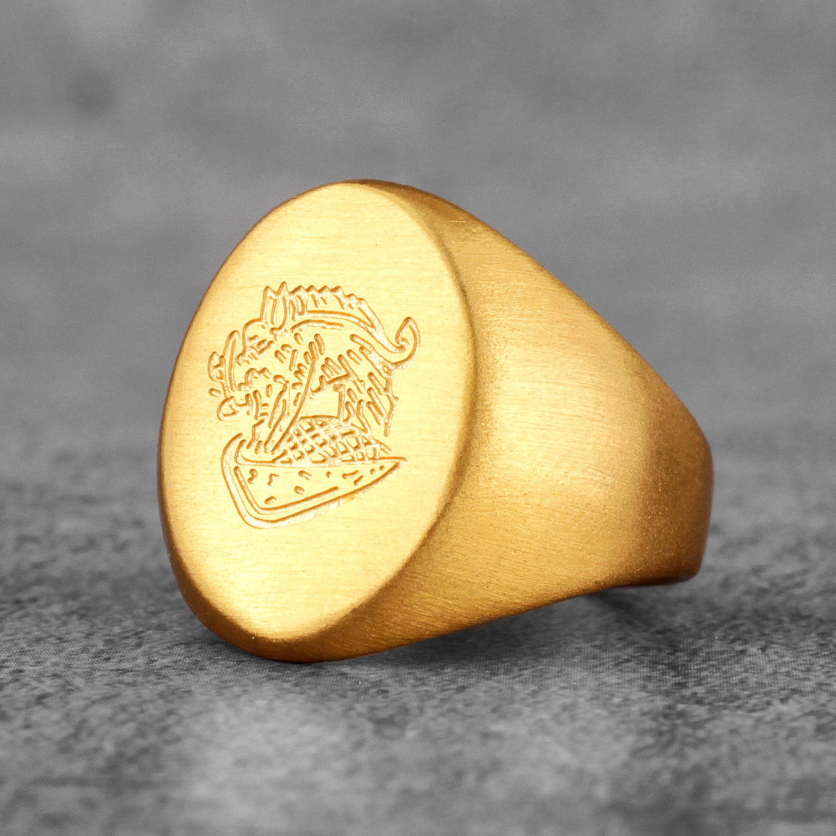 Kingsman | 14k Gold Over No Fade 316L Stainless Steel The Secret Service Ring