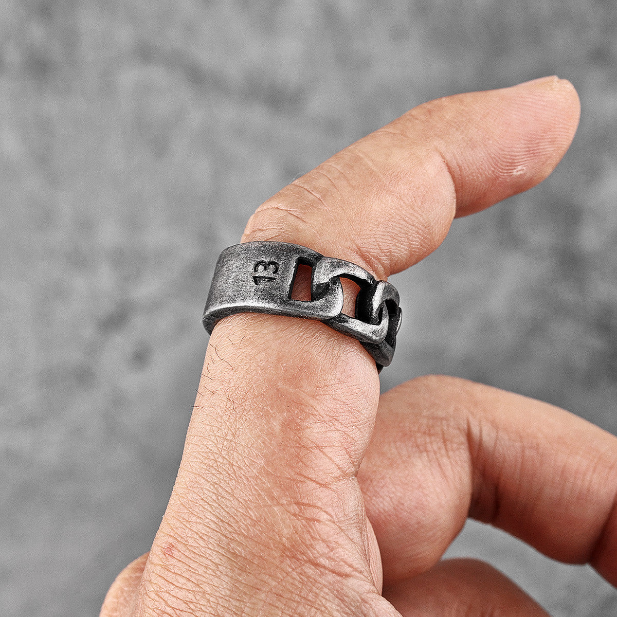 Cuban Link 1314 Forever Love 316L No Fade Stainless Steel Street Wear Rings