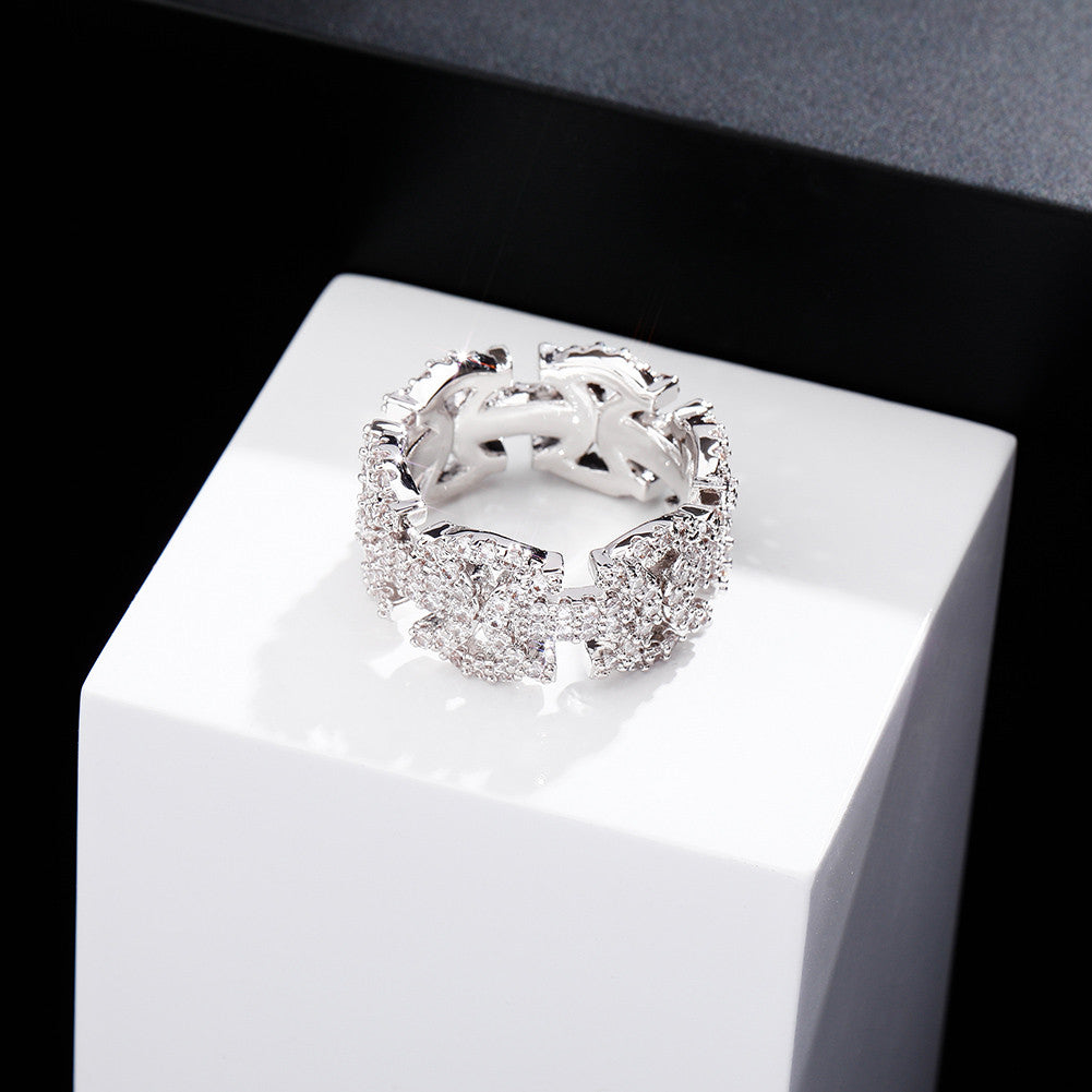 Iron Sharpens Iron | Double Axe Head VVS Diamond CZ Iced Blinged Out Rings