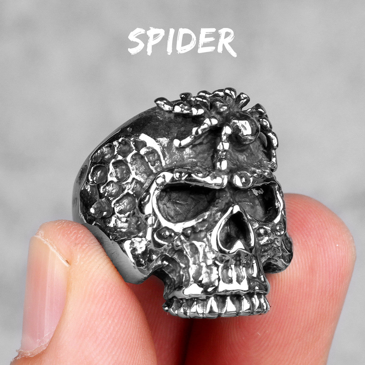 Skull Head Collection | Stainless Steel Wicked Skulls 316L No Fade Bike Skull Rings