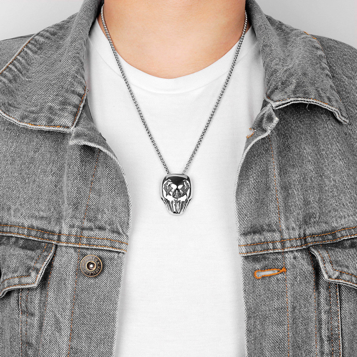 Demon Clown | No Fade Solid Stainless Steel Clown Mask Hip Hop Pendant