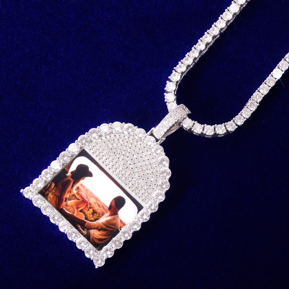 Legacy Of Love | Till Death Tombstone Photo Picture Pendant Chain Necklace