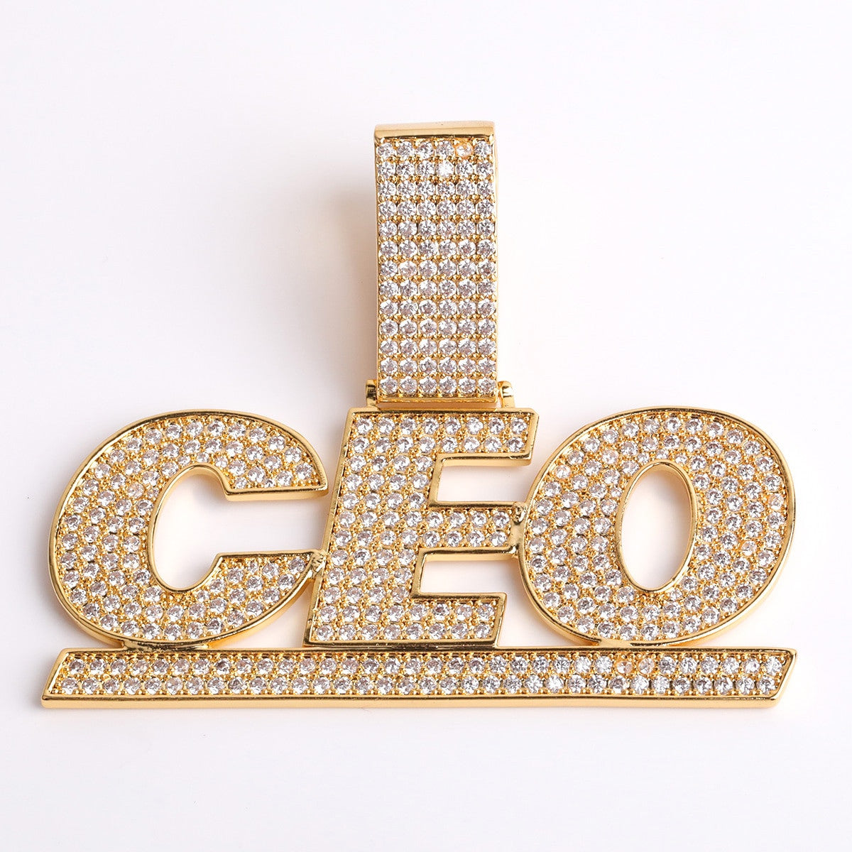 Boss Baller 5A Flooded Ice Hip Hop Custom Name Personalized Pendant Chain Necklace