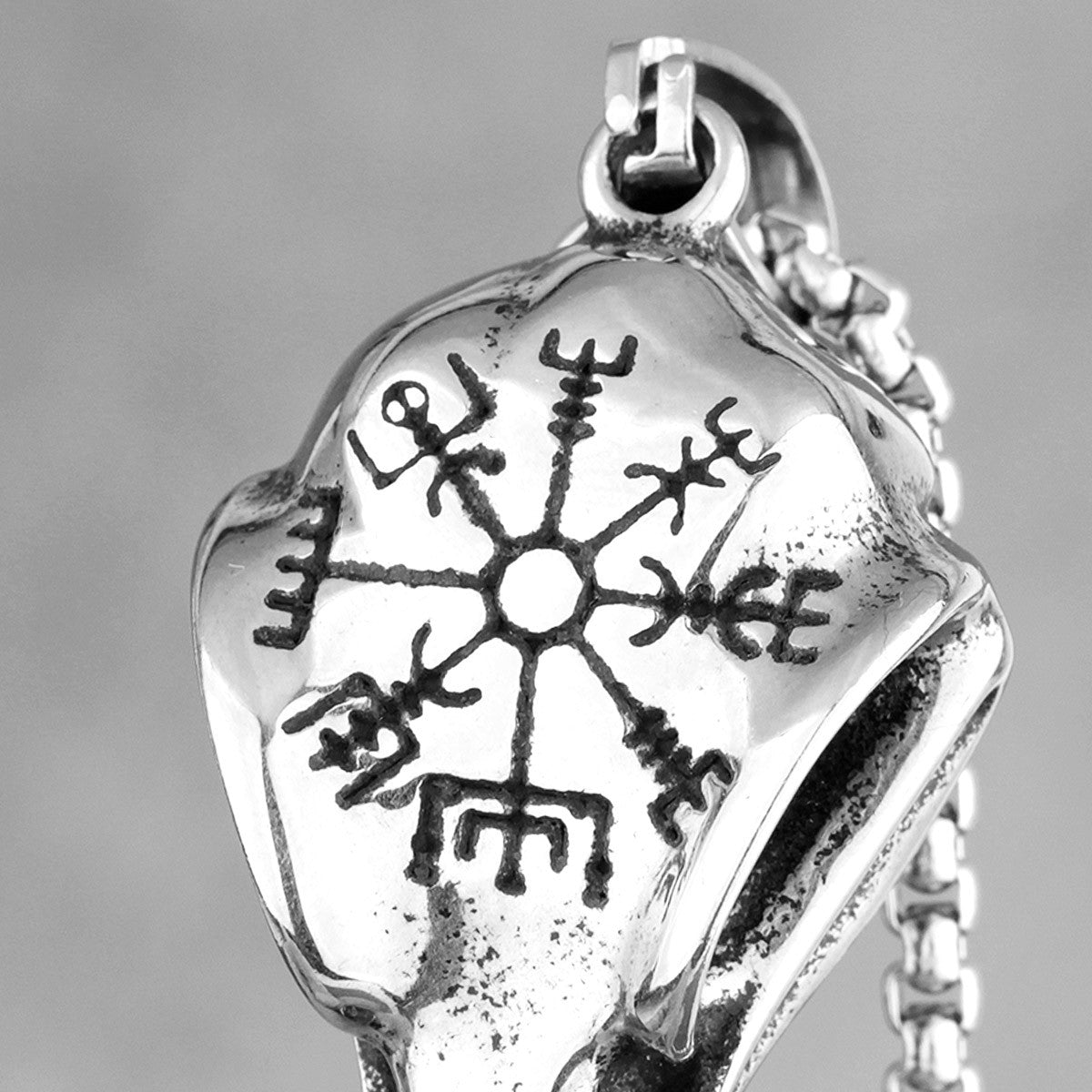 Crow Skull | 316L Stainless Steel Nordic Crow Skull Mysterious Personality Pendant