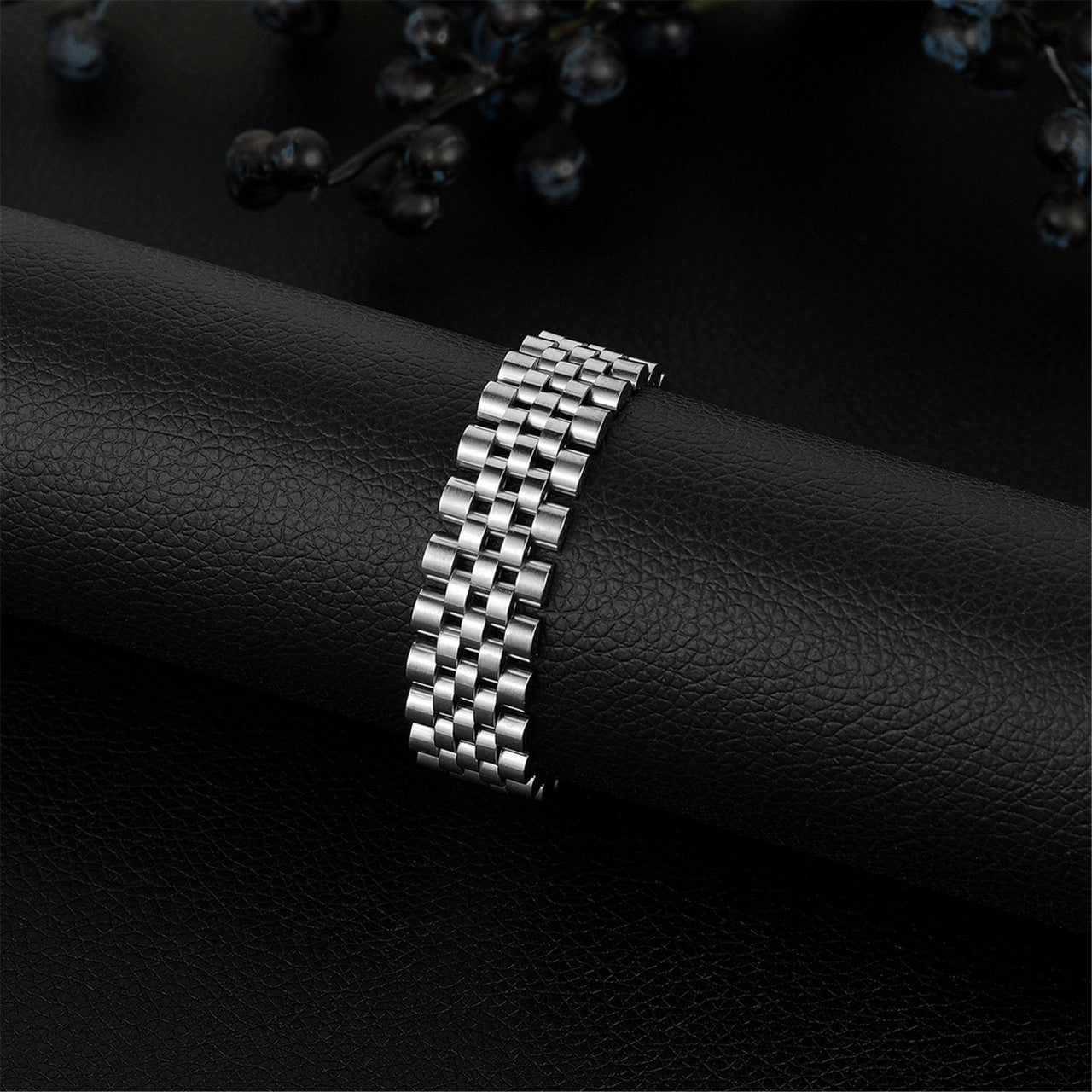 Mens No Fade Stainless Steel Gold Silver Rose Watch Band Classic Bracelets