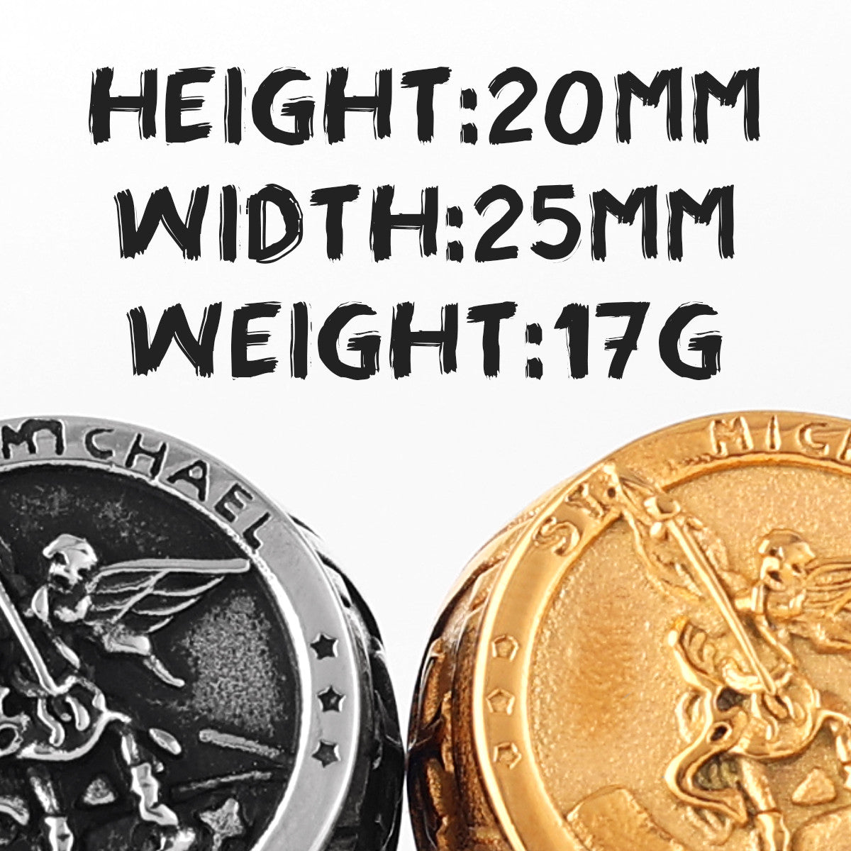 Archangel | 316L No Fade Stainless Steel Saint Michael Protect Us Rings