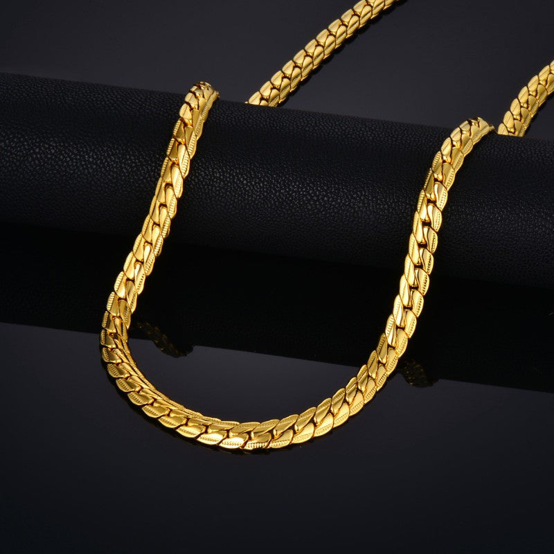 The Snake Link | Solid No Fade Stainless Steel Street Wear Chain Necklace