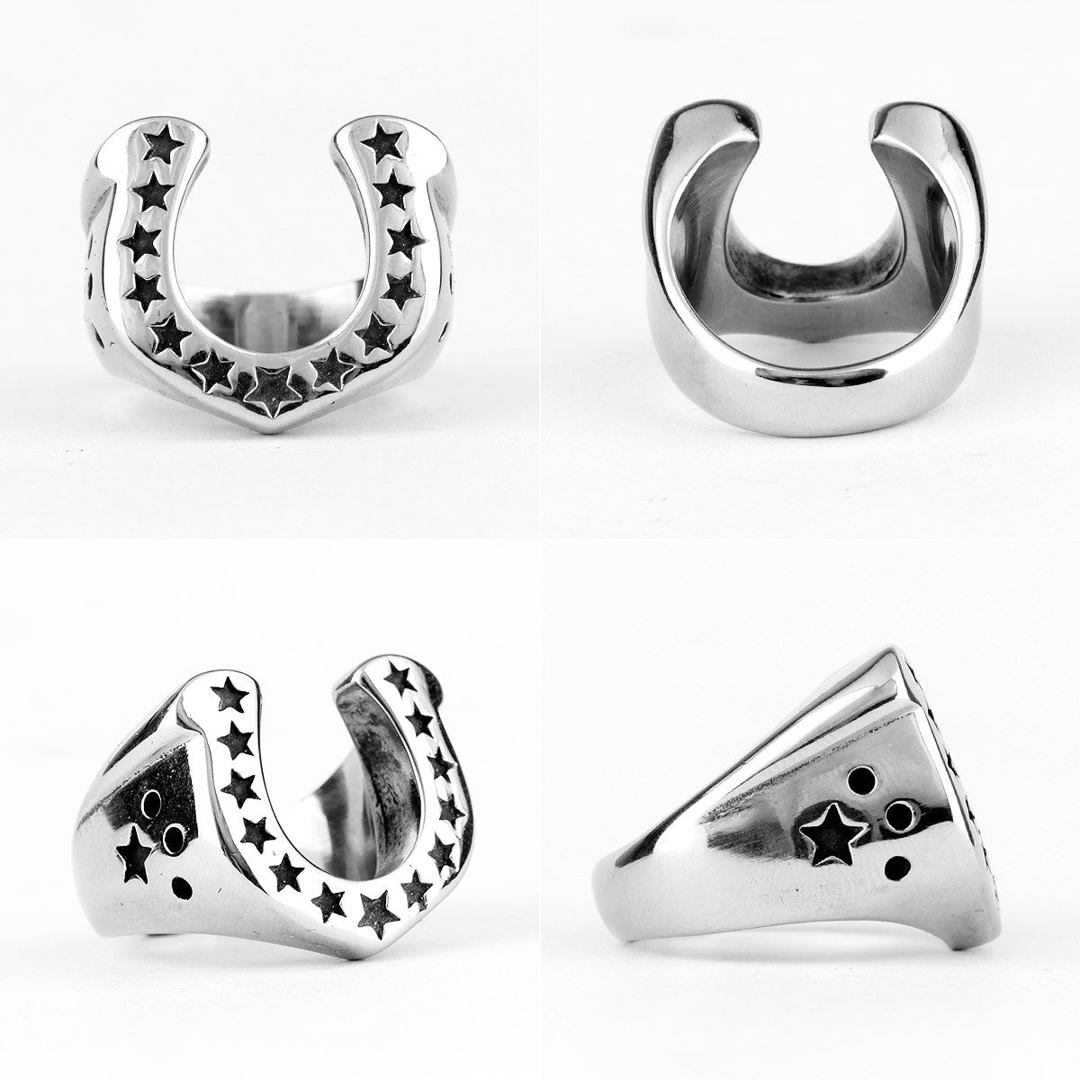 The Horseshoe | No Fade 316L Stainless Steel Lucky Horseshoe Street Stylish Rings