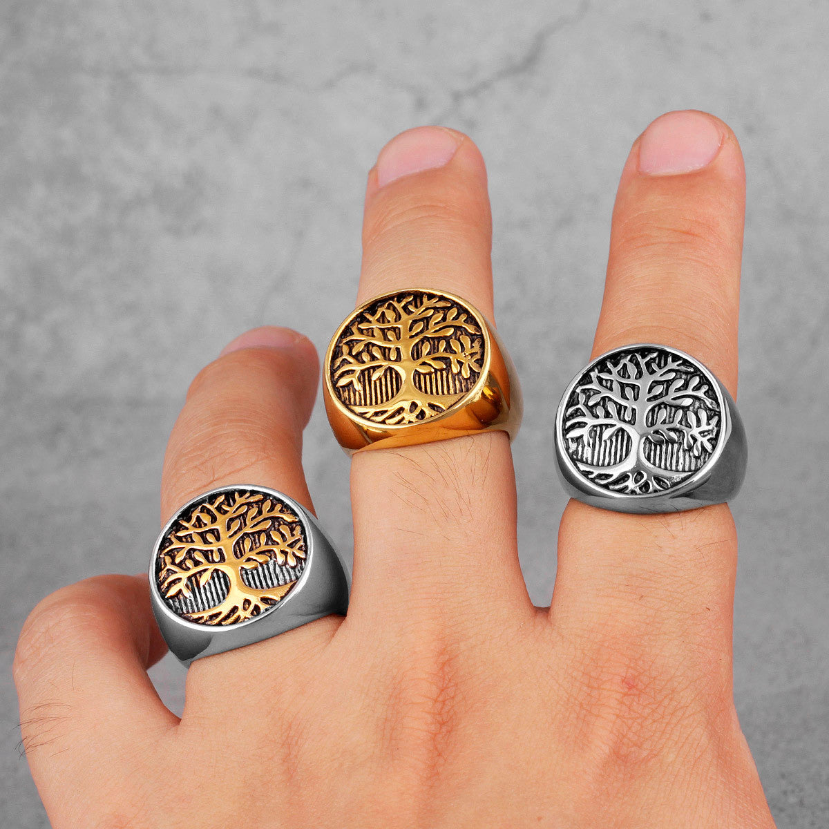 Tree of Life | Solid Stainless Steel 316L No Fade Spiritual Awakening Peace Ring