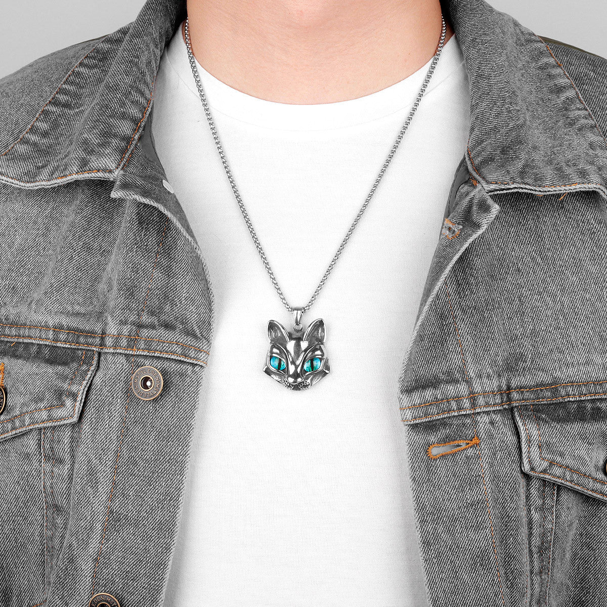 Cat's Eye | 316L No Fade Stainless Steel Cat Lovers Eye Amulet Pendant Necklace