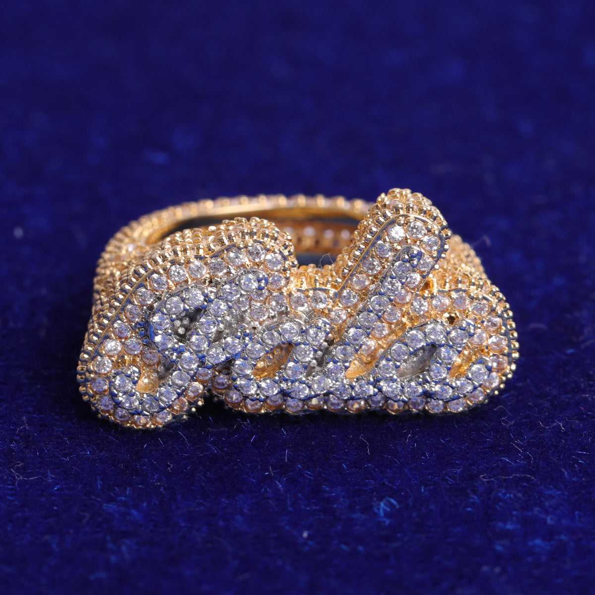 Kiss The Ring | Custom Made Iced Blinged Out VVS Diamond CZ Hip Hop Rings