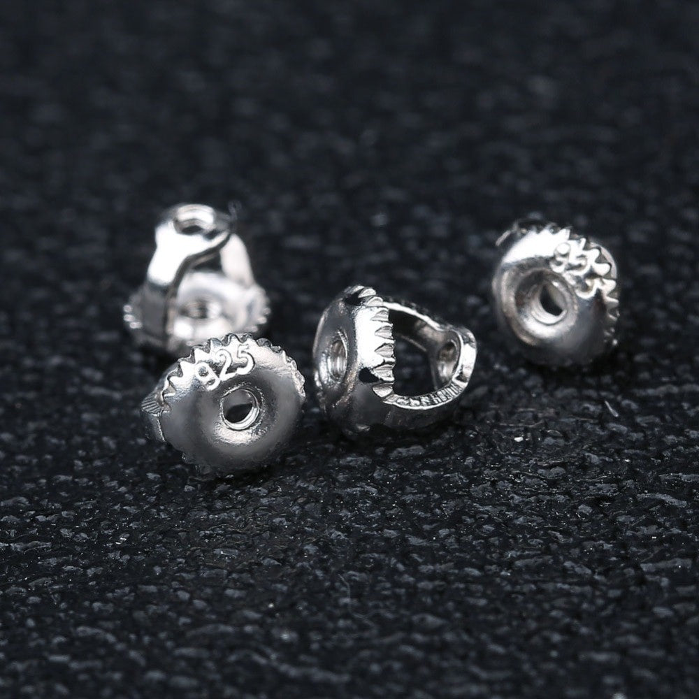 AAA Micro Pave Double Squared Hip Hop 14k Gold 925 Silver Flooded Ice Earrings