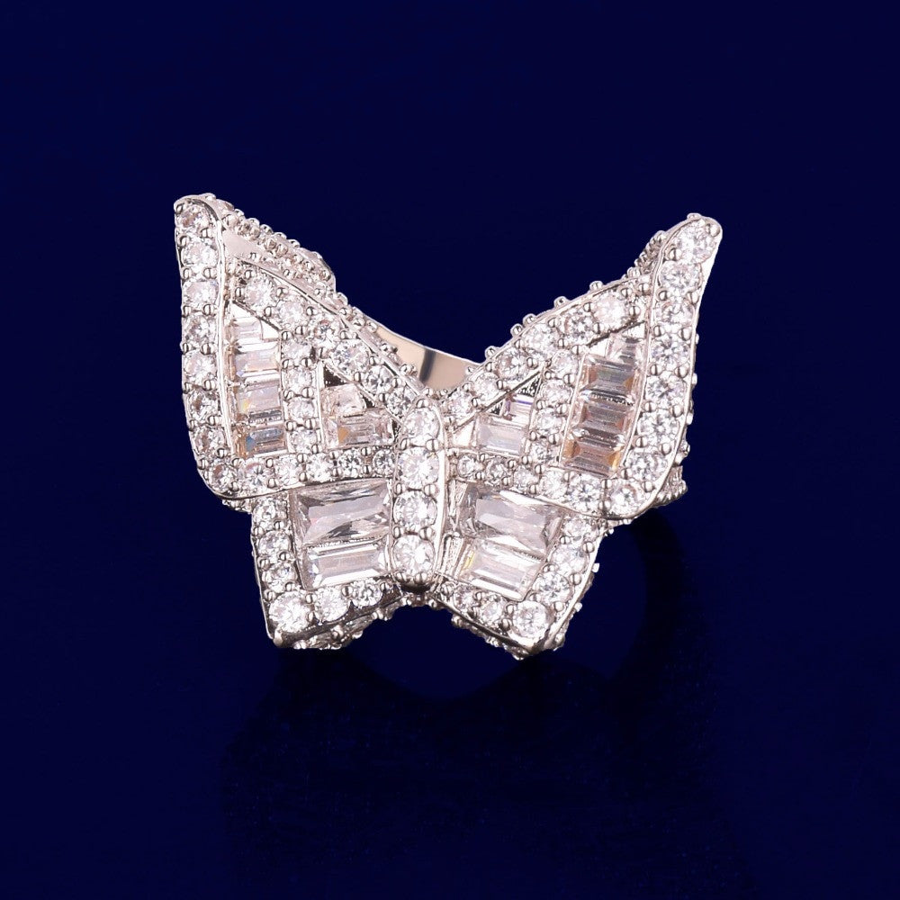 Silver Btterfly Ring