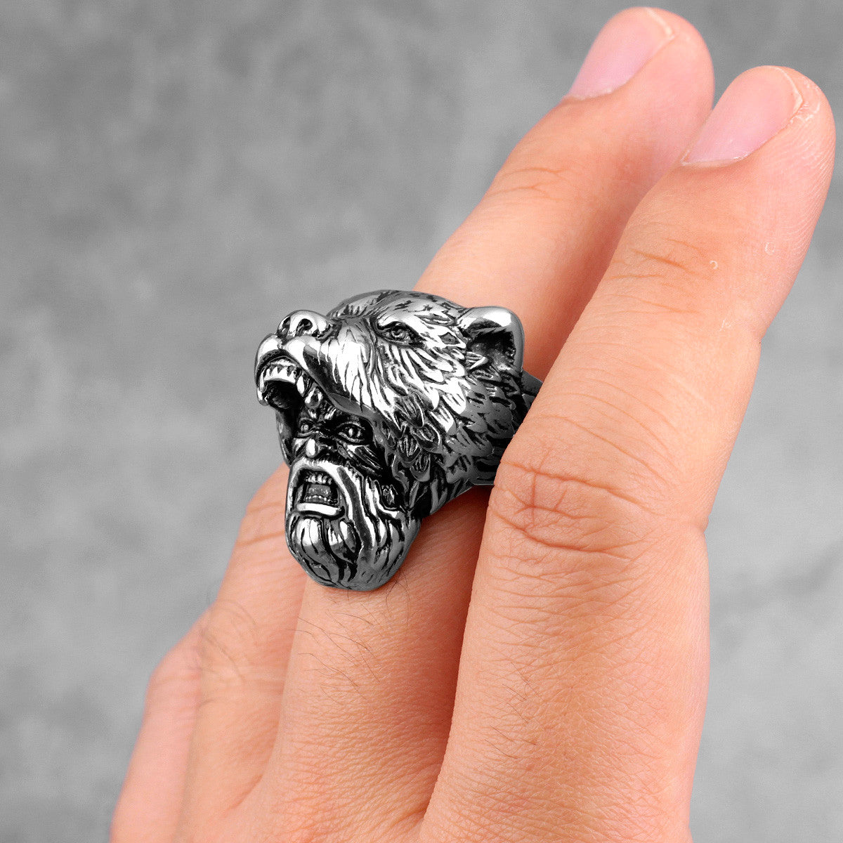 Viking Warrior | 316L Stainless Steel Strength Under Pressure Street Wear Rings