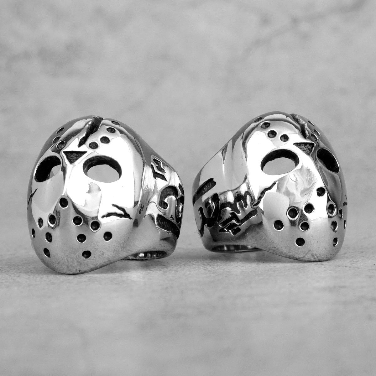 Jason Mask | 316L No Fade Stainless Steel Friday the 13th Mask Ring