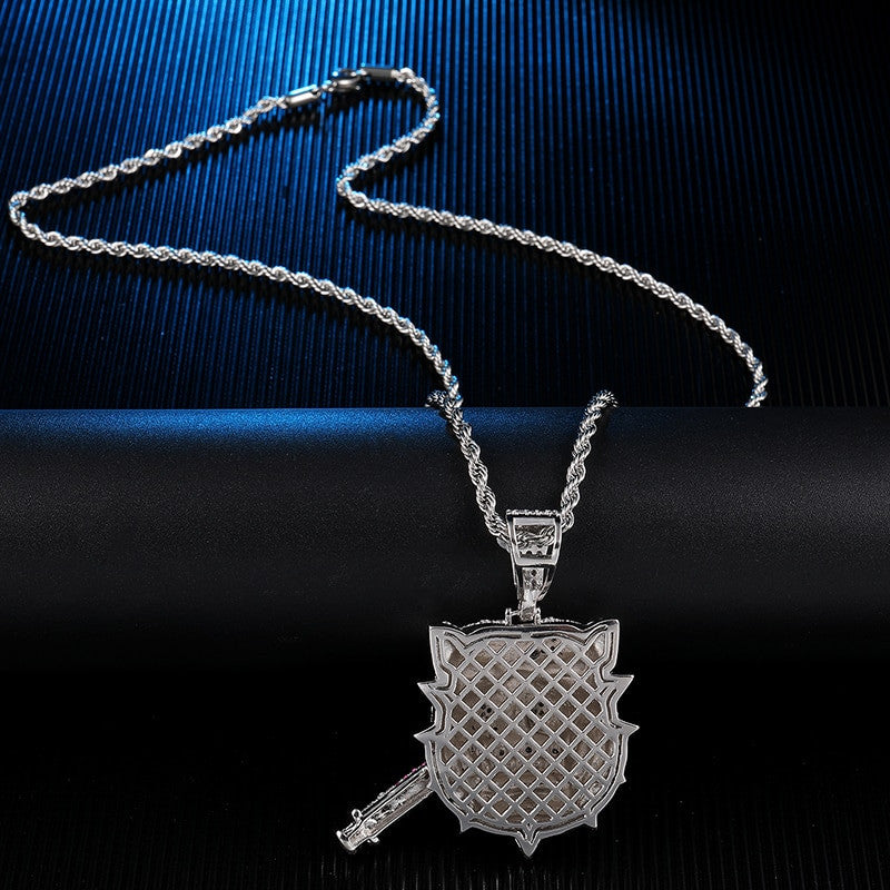 Pit Boss | Pitbull Smoking Cigar Big Boss VVS Diamond CZ Hip Hop Pendant