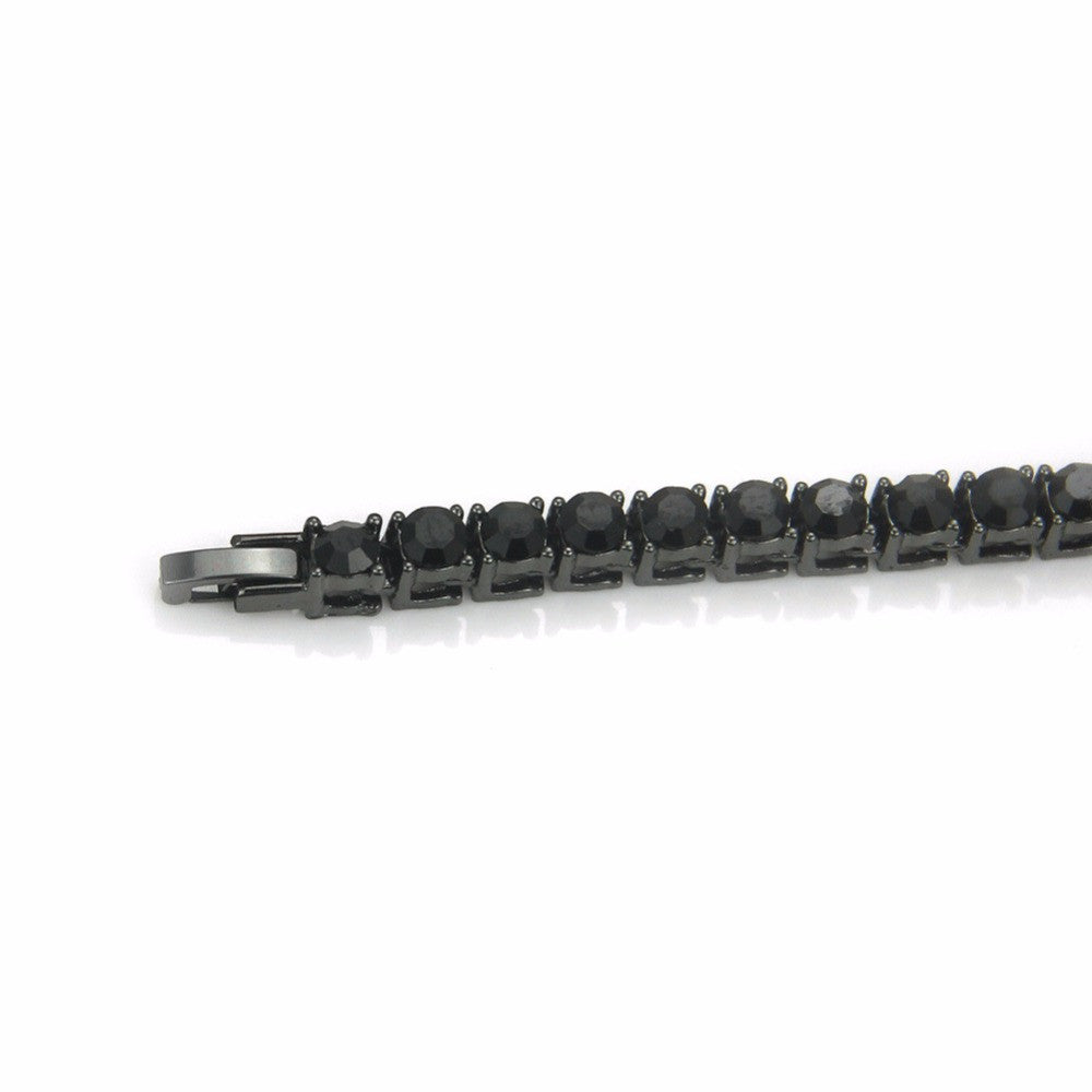 Men's Iced Out Simulated Diamond 1 Row Tennis Chain Bracelets