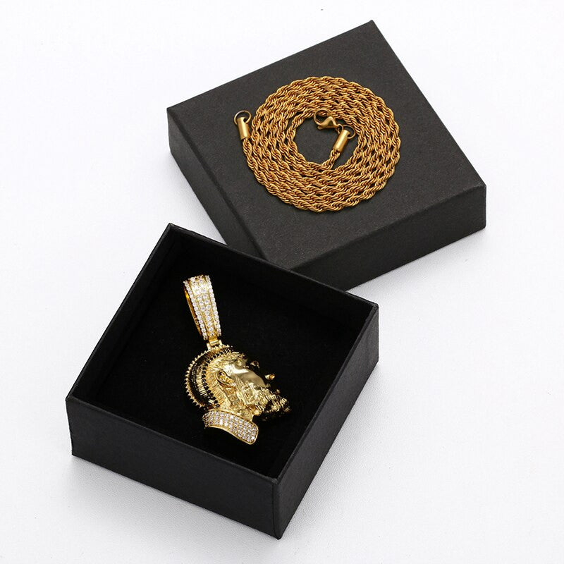 The Immortal | Nipsey Hustle Hip Hop 14k Gold .925 Silver Bling Iced Pendant Chain Necklace