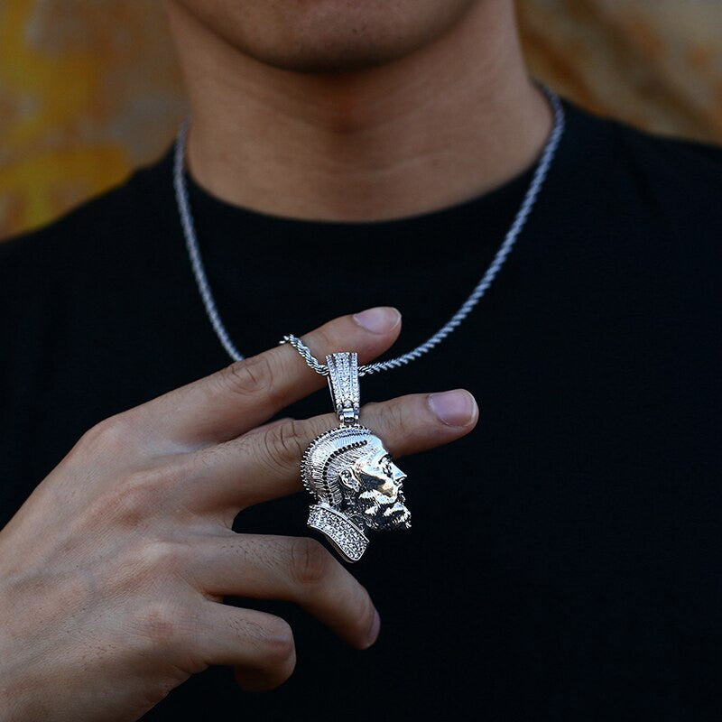 The Immortal | Nipsey Hustle Hip Hop 14k Gold .925 Silver Bling Iced Pendant Chain Necklace