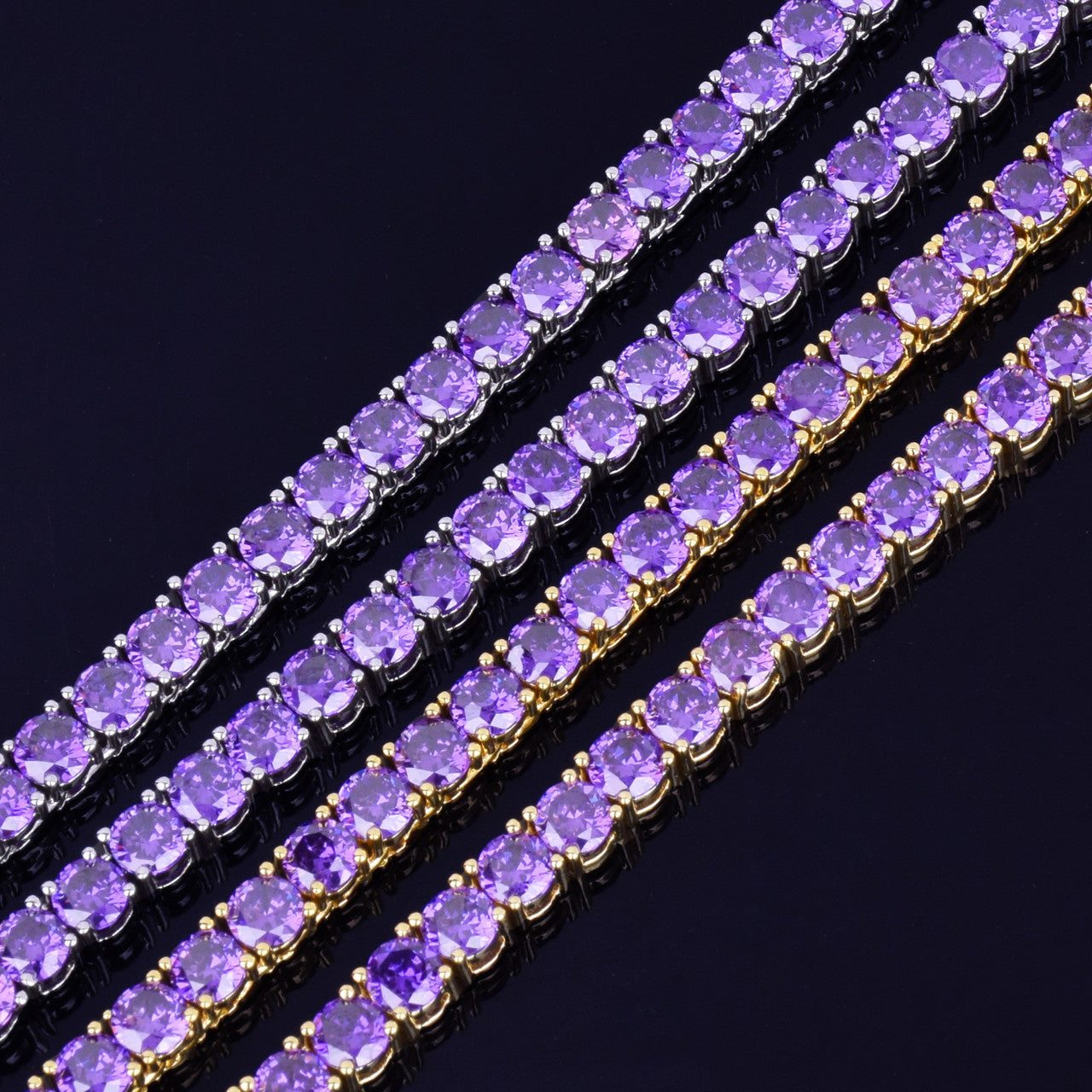 Purple Ice Stone Neckalce