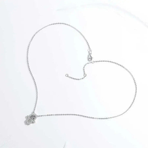 The Hand of Fatima | Ladies Center Stone Hamsa Hand Solid Sterling Silver Necklace