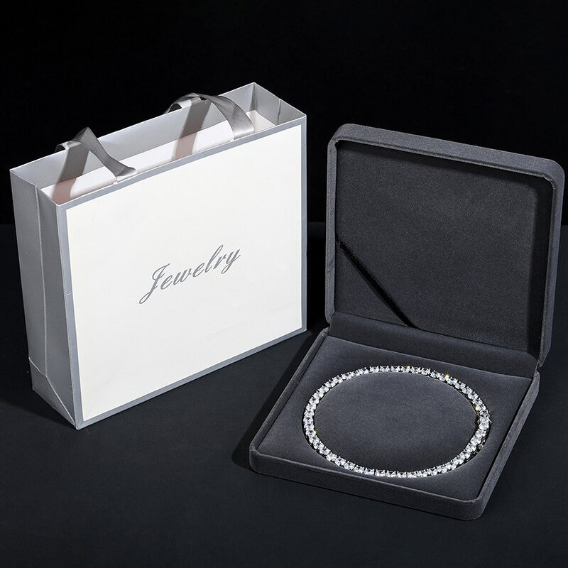 Genuine VVS Luxury Jewelry Lab Diamond Tennis Chain Necklaces
