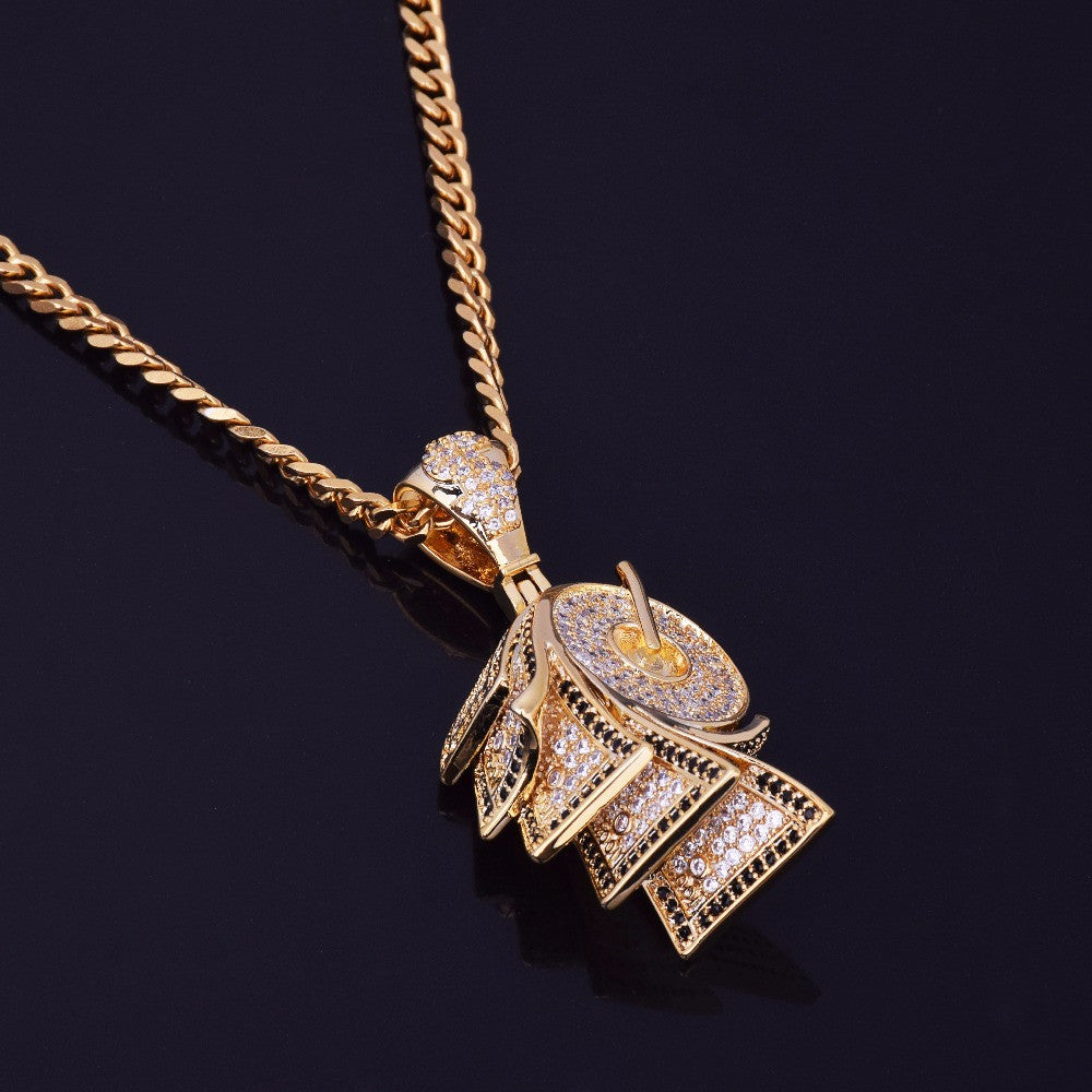 Toilet Paper Monery Roll 24k Gold Hip Hop Chain