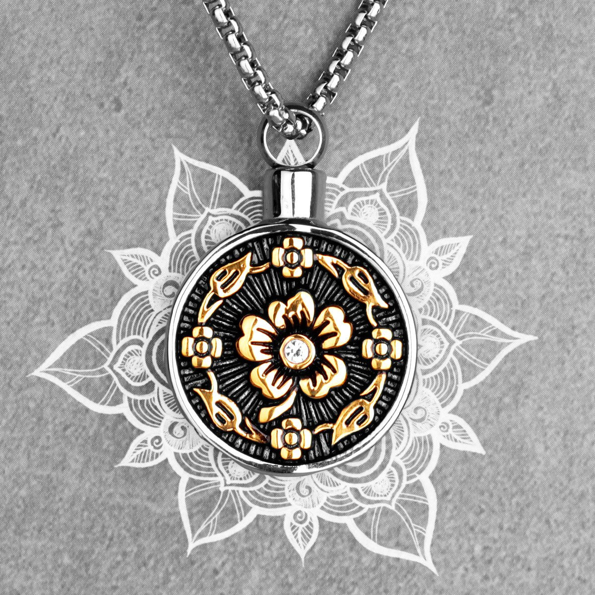 Rose Perfume Bottle Ashes Keep Sake No Fade Stainless Steel Pendant Necklaces