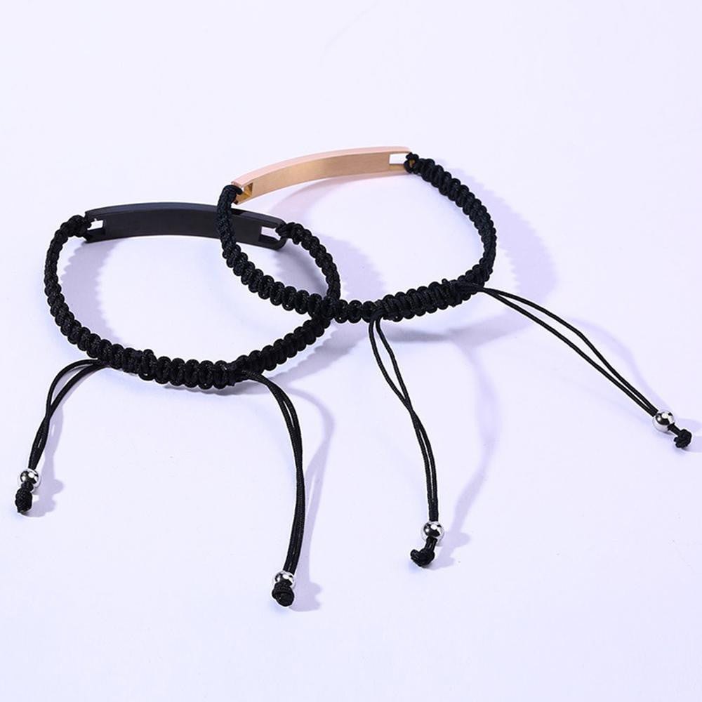 Lovers Couples His Queen Her King Stainless Steel CZ Crown Adjustable Bracelet Pendant Necklace