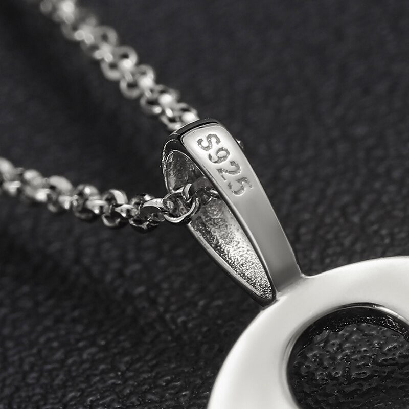 Ladies Souls Key Genuine VVS Lab Diamond Solid Sterling Silver Casual Hip Hop Chain