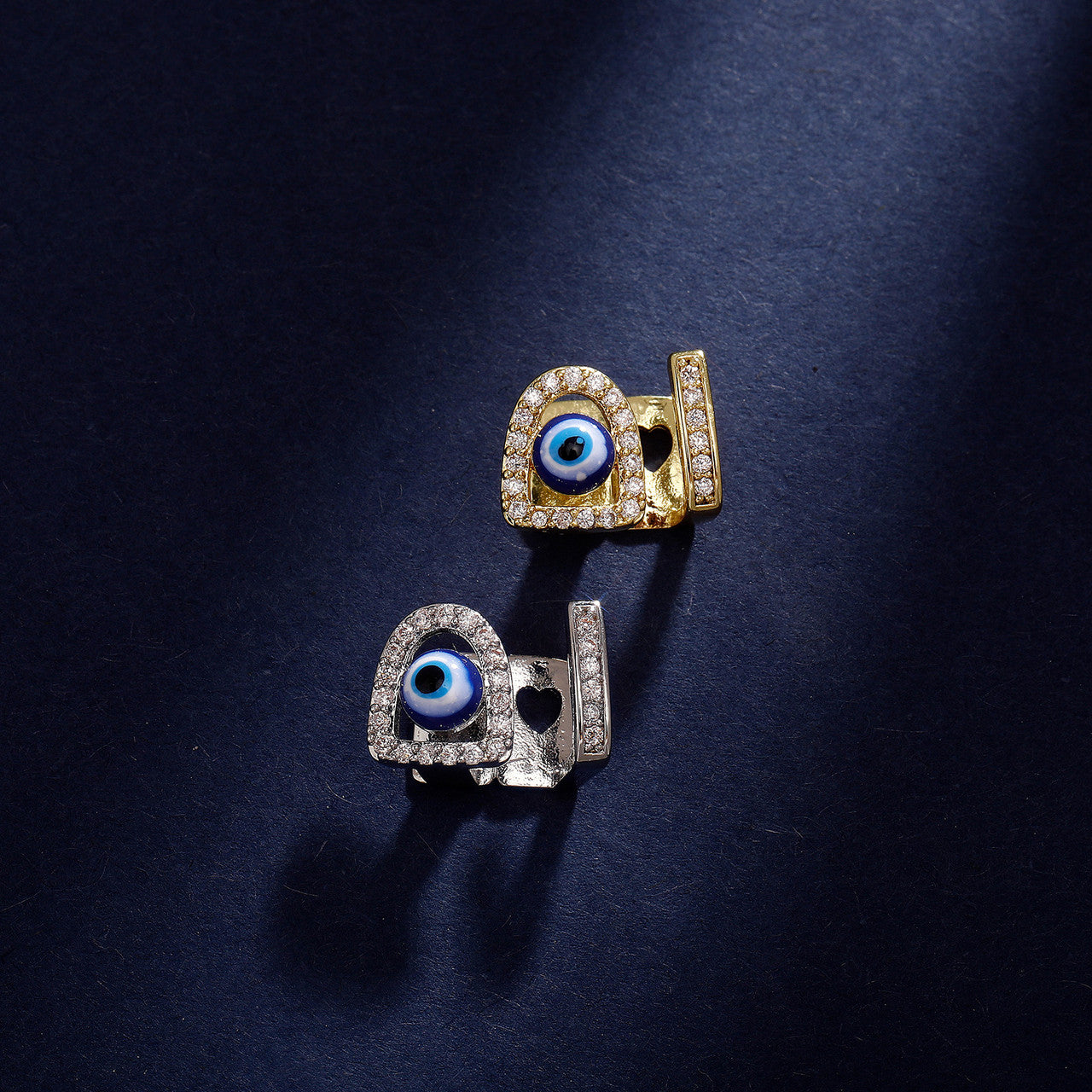 Devils Eye | VVS Diamond CZ Stone All Seeing Eye Hip Hop Mouth Tooth Bling Grillz