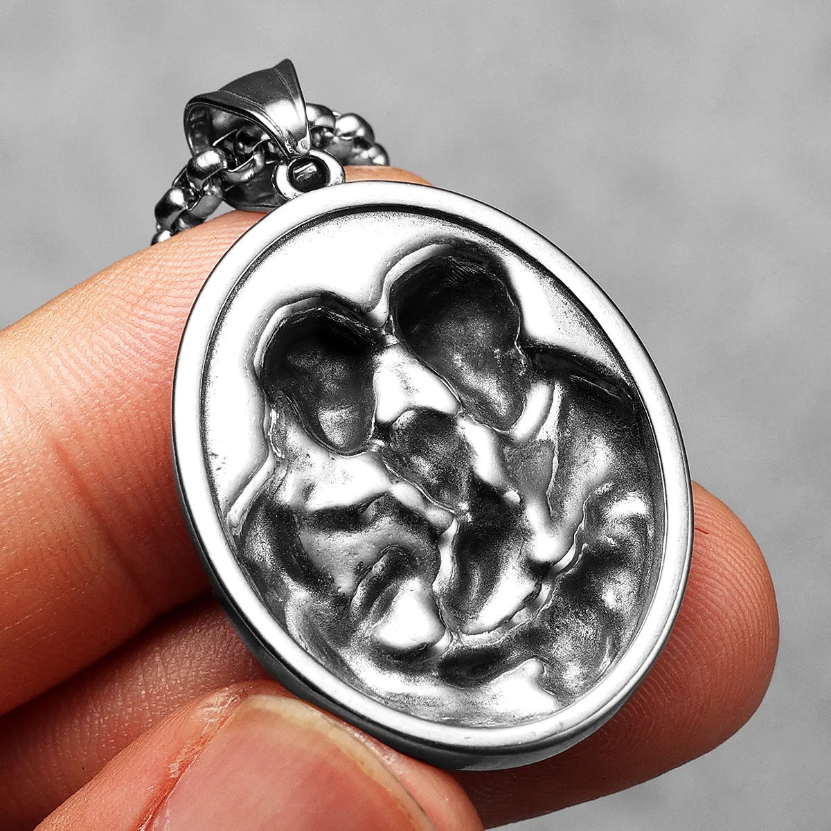 Holy Family | 316L Stainless Steel No Fade Powerful Amulet Pendant Chain Necklace