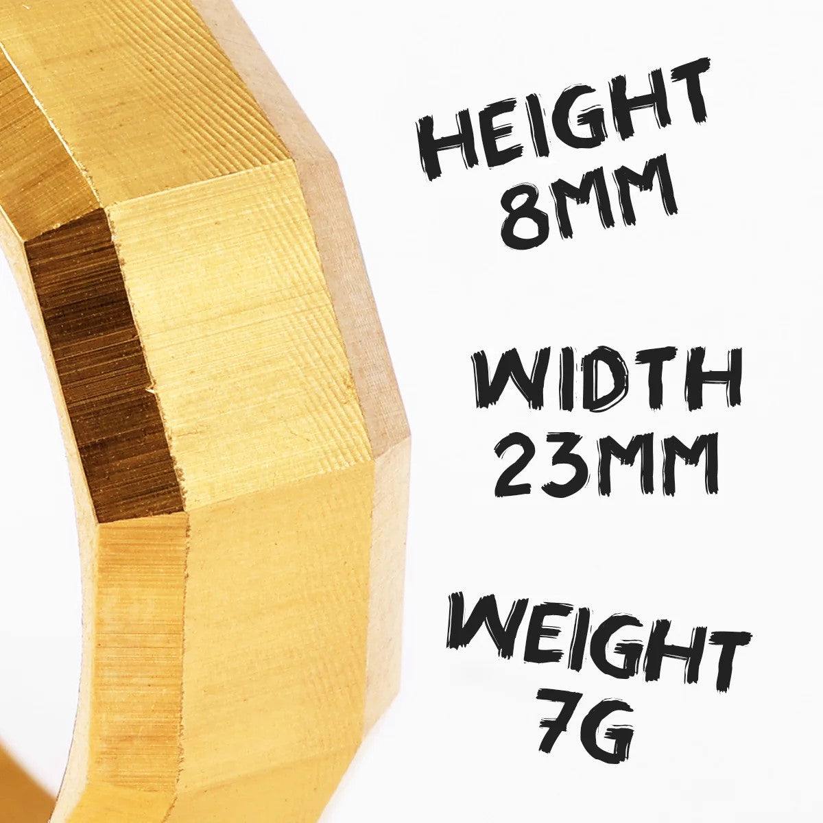 Geometric | 316L No Fade Stainless Steel Rotating Lug Nut Rings