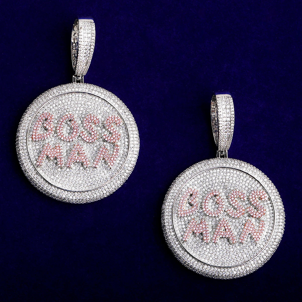 Boss Man | VVS Diamond CZ Iced Blinged Out Boss Man Hip Hop Luxury Pendant