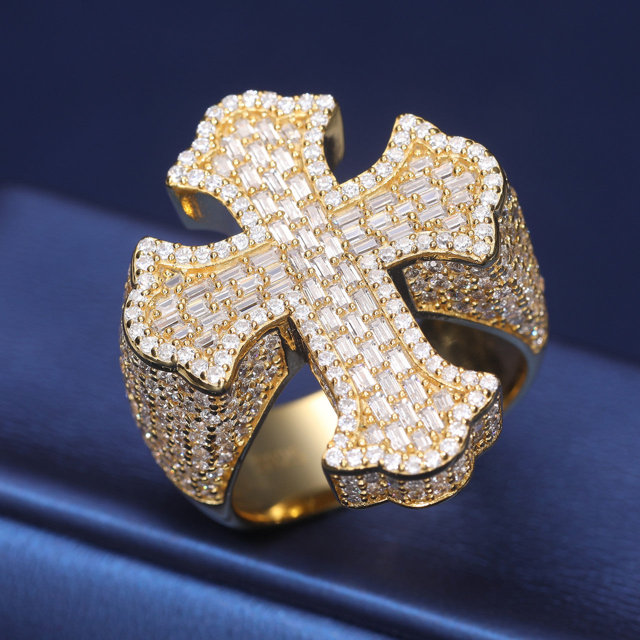 Radiant Faith | 925 Diamond Moissanite Solid Silver Baguette Iced Blinged Out Rings