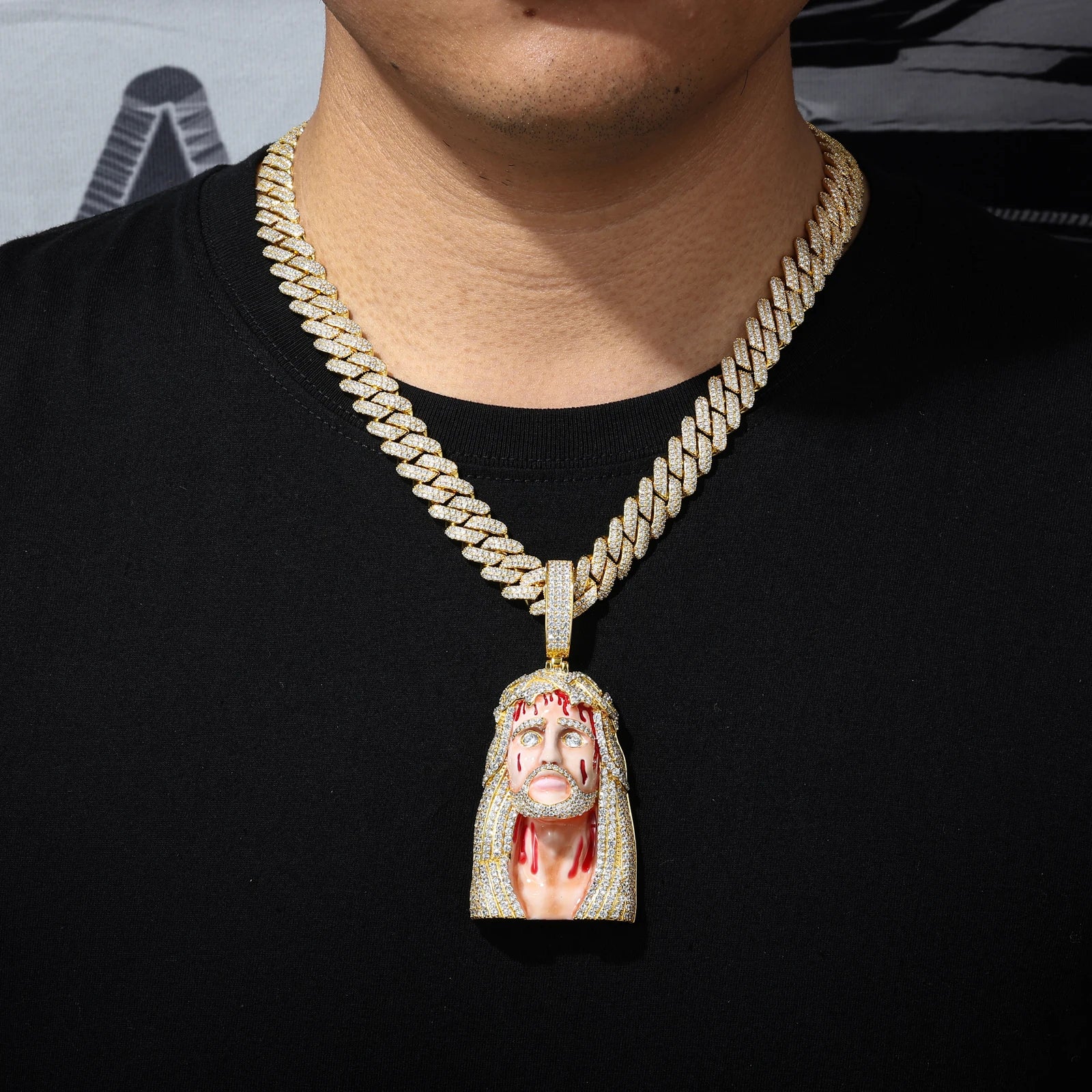 The Redeemer | Lifelike Moissanite Diamond Jesus Piece 925 Sterling Silver Iced Pendant