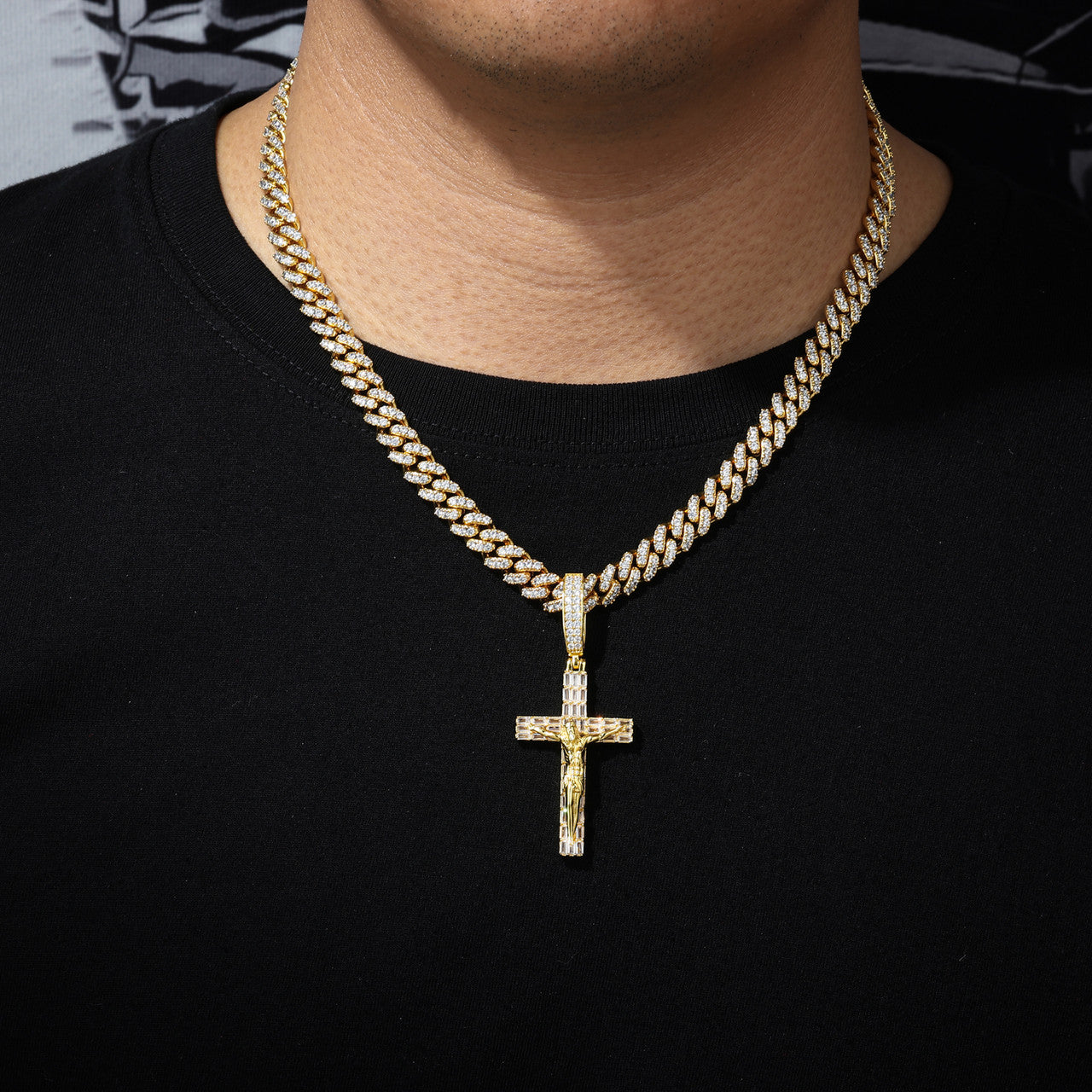 Luxury Cross | DVVS Baguette Moissanite Diamond Sterling Silver Hip Hop Jesus Piece