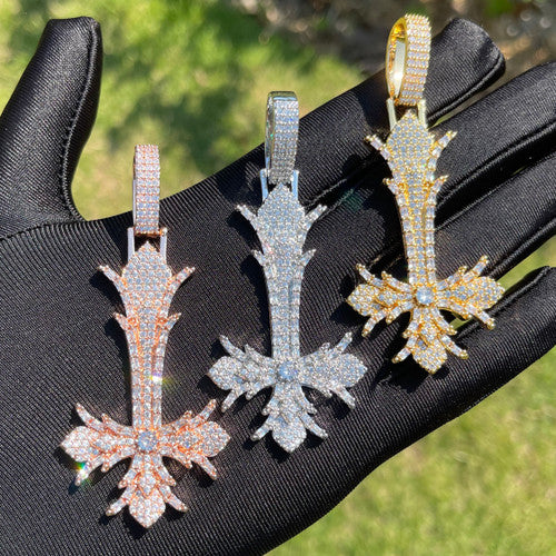 The Inversion | Upside Down Designer Peter Cross Hip Hop Iced Pendant