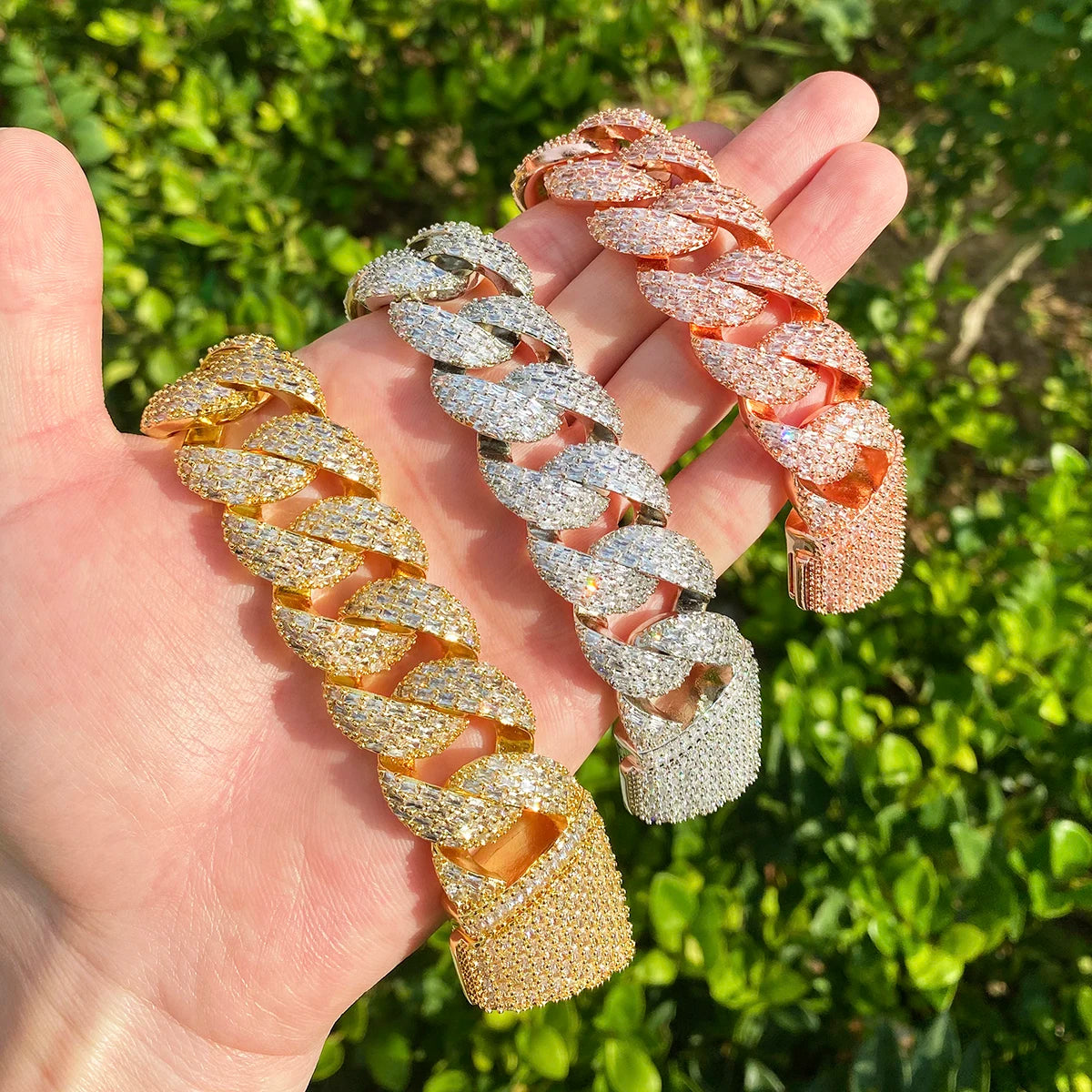 Baguette Street | VVS Diamond CZ Iced Bling Out Designer Cuban Link Chain Necklace