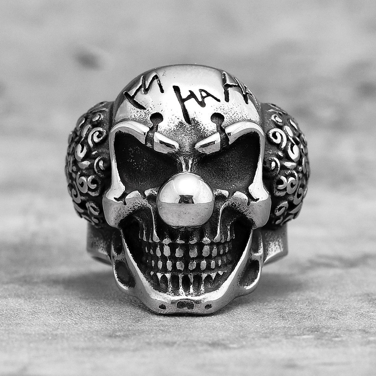 The Clown | Mens 316L Stainless Steel No Fade Old School Joker Street Wear Rings