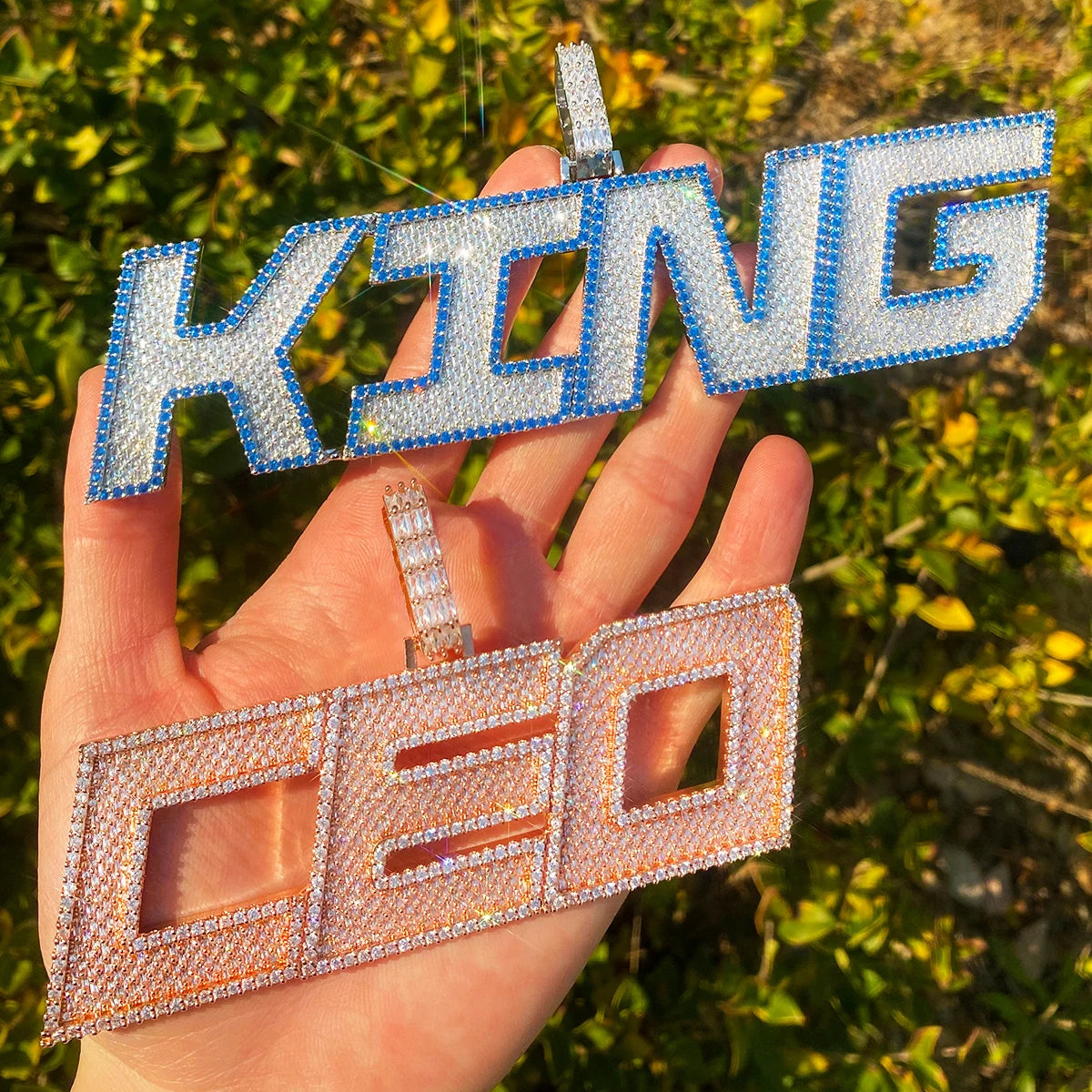 LaZer Cut | VVS Diamond CZ 5AA+ Luxury Custom Made Nameplate Hip Hop Pendant