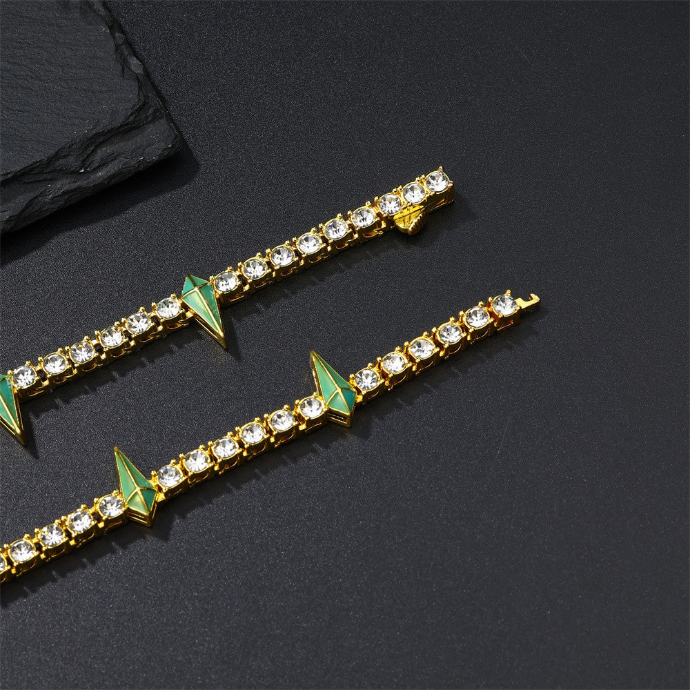 Iced Spike II | Hip Hop Street Wear Colorful Tennis Chain Necklace