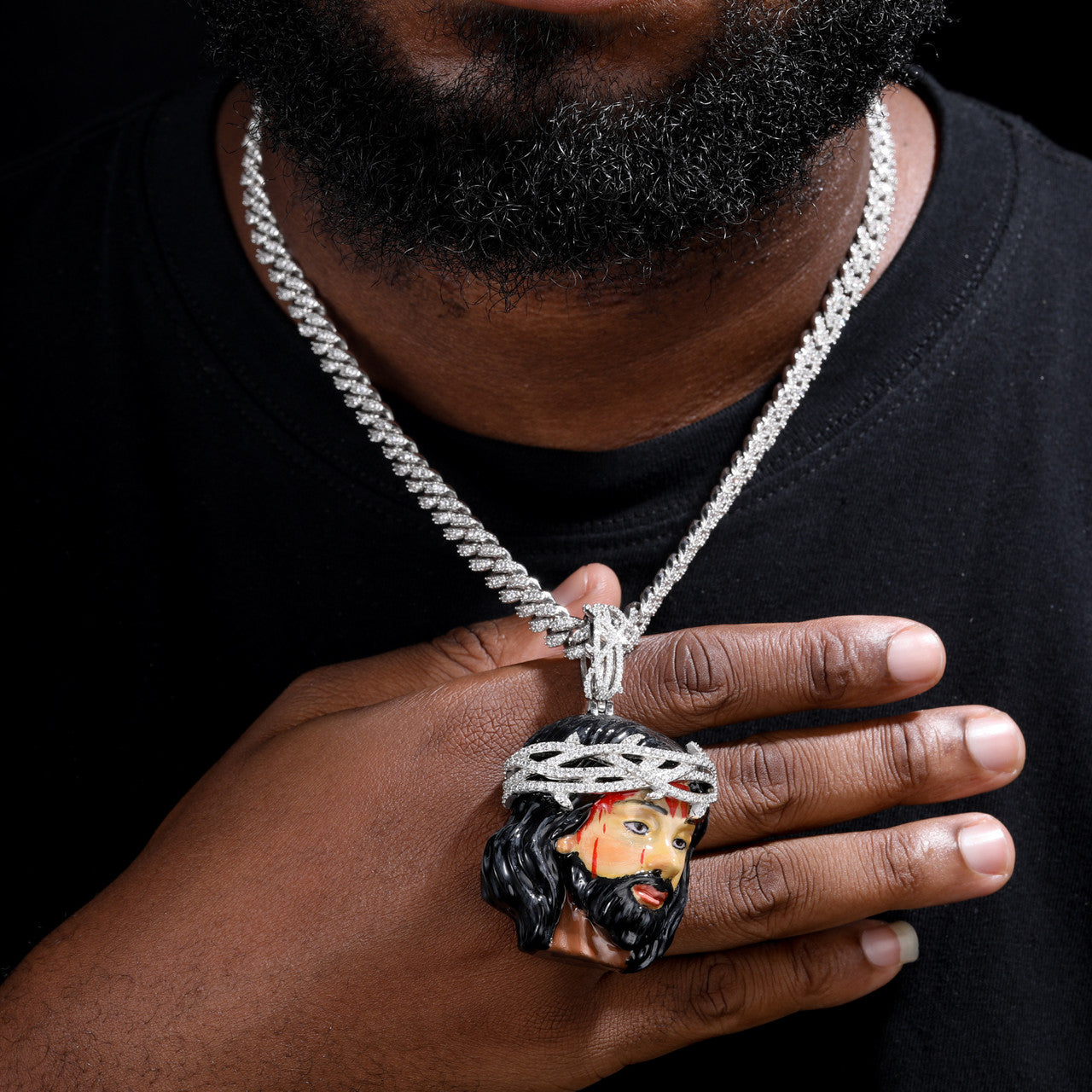 Jesus Christ Superstar | Moissanite VVS Diamond Crown Of Thorns Hip Hop Pendant