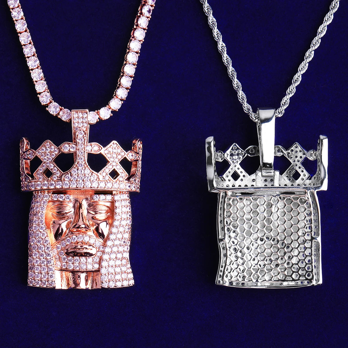 The Kingdom | VVS Diamond CZ Iced Blinged Out Jesus Piece Hip Hop Pendant
