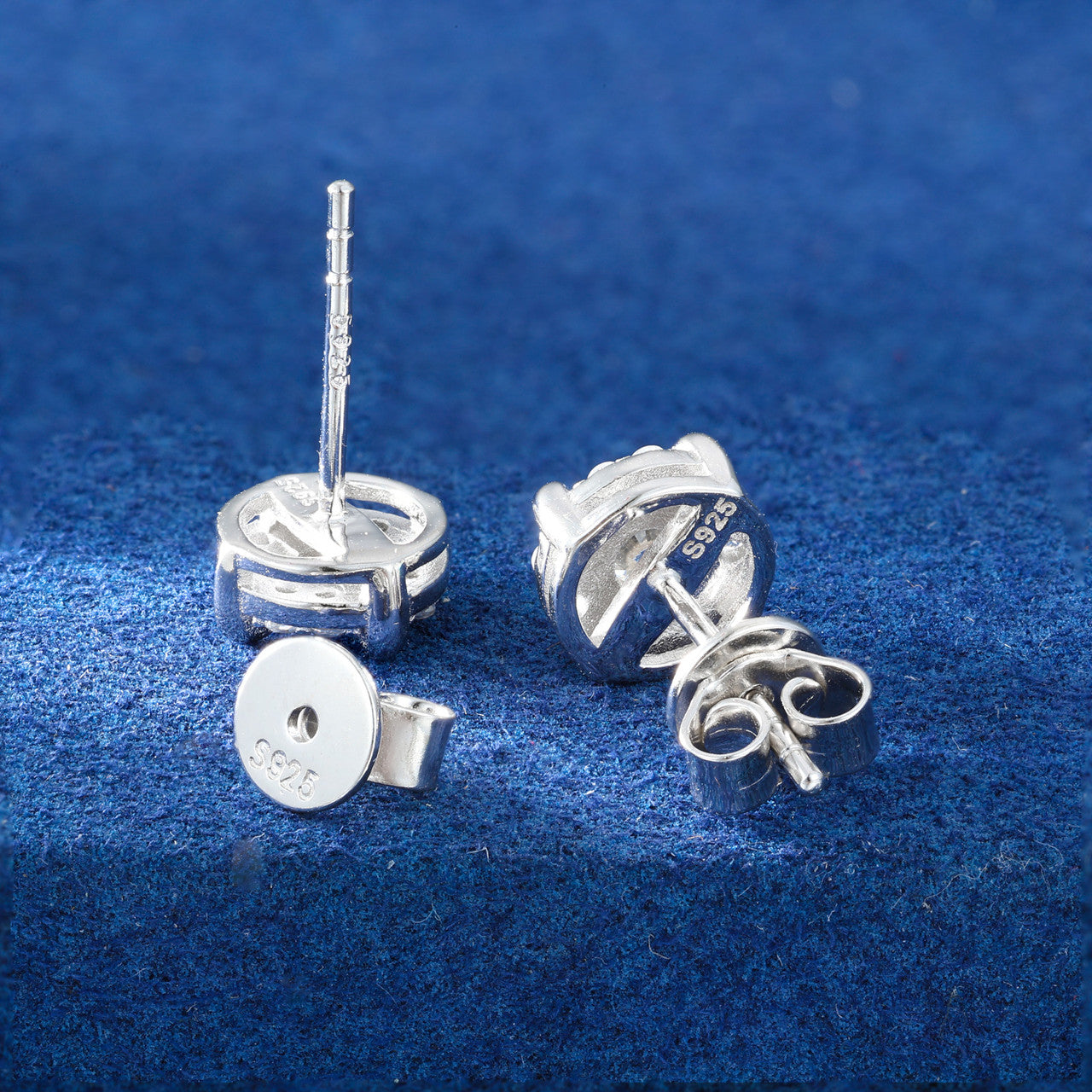 Moissanite Dragon Claw | Iced Blinged Out Stud 925 Sterling Silver Diamond Earrings