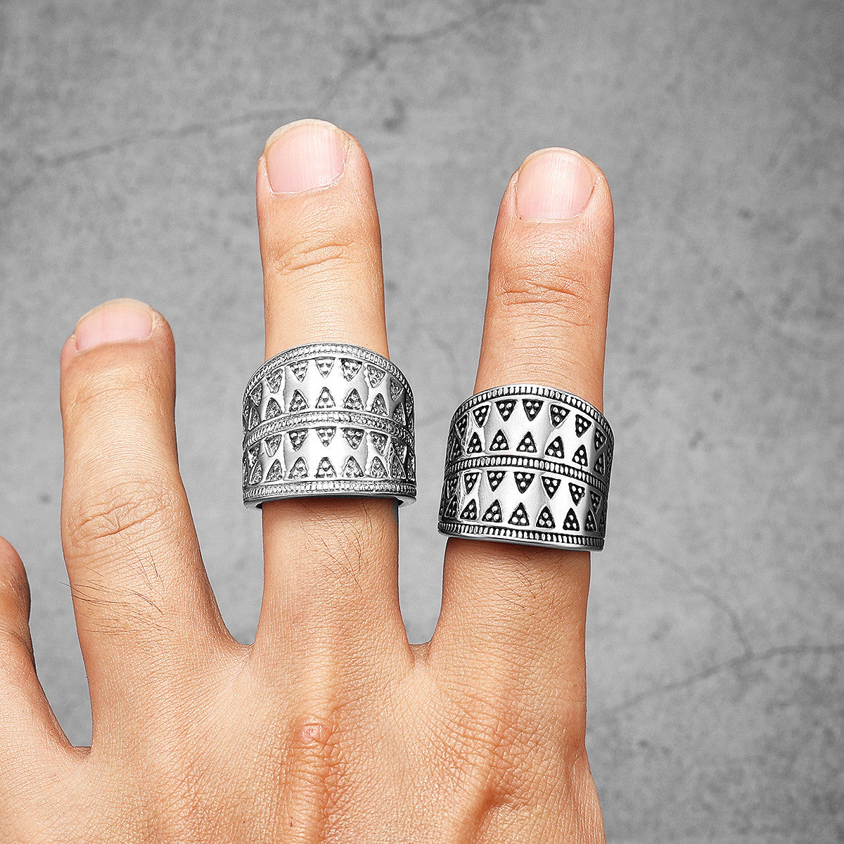 Aestheticism | No Fade Stainless Steel Street Wear Royal Prism Men's Rings