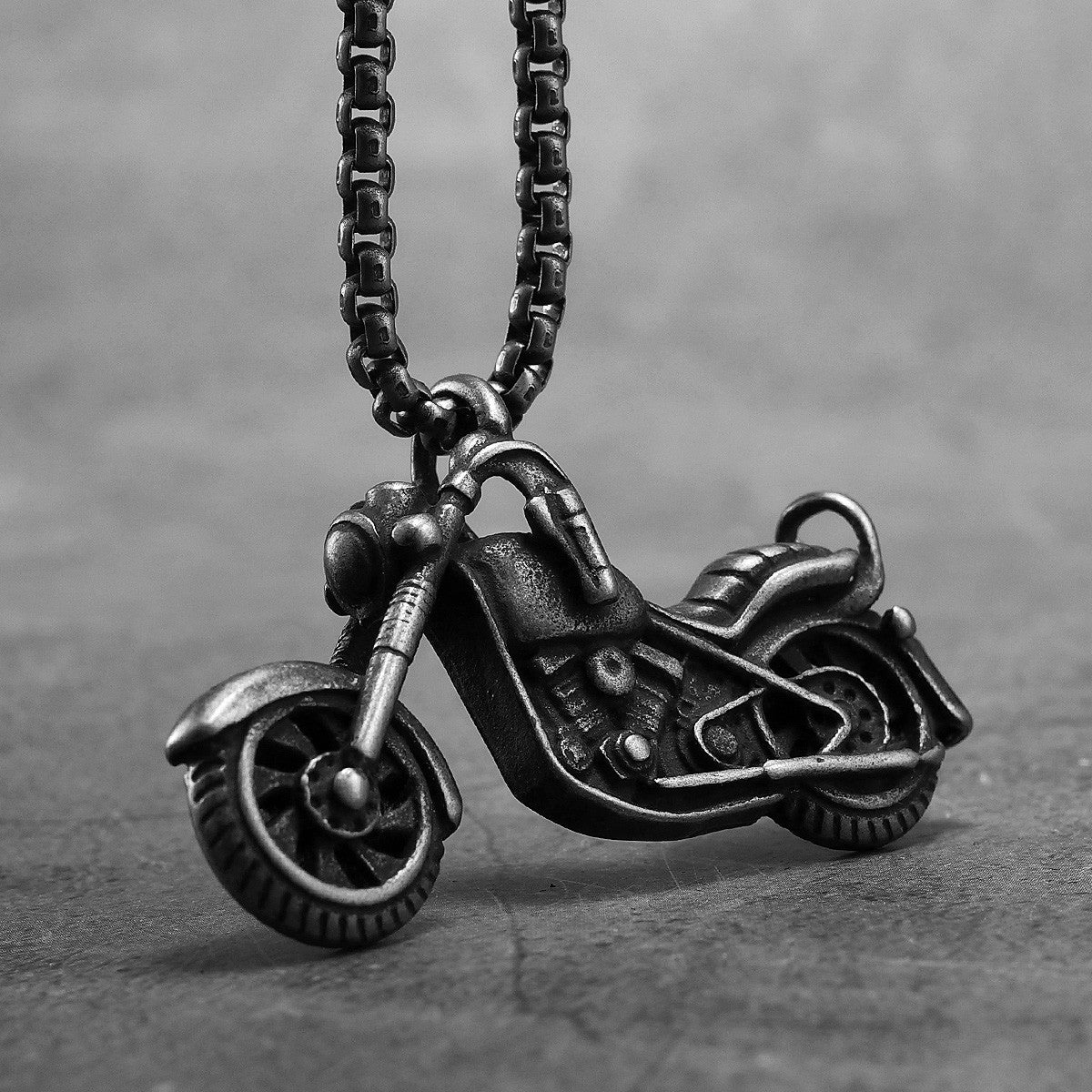 Biker Boy Collection | 316L No Fade Stainless Steel Vintage Cruise Motorcycle Pendants